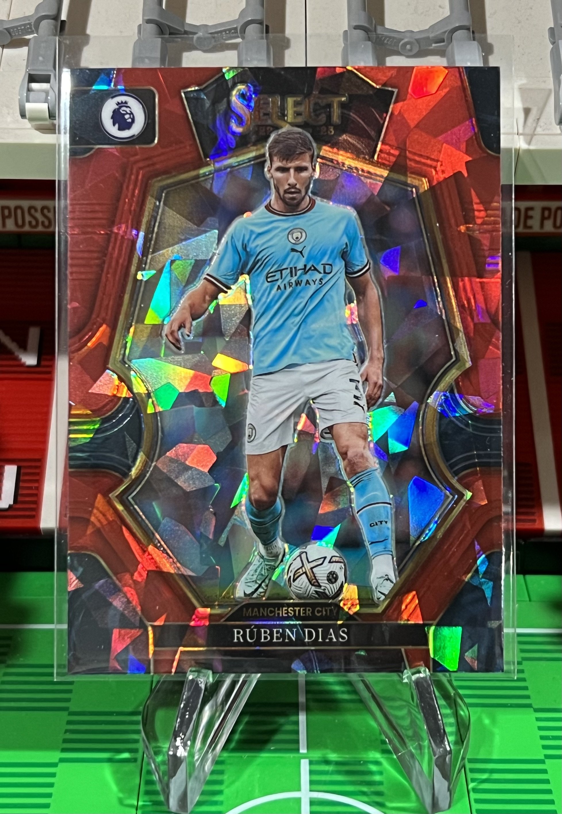 ruben dias 2023 Panini Select red ice Card