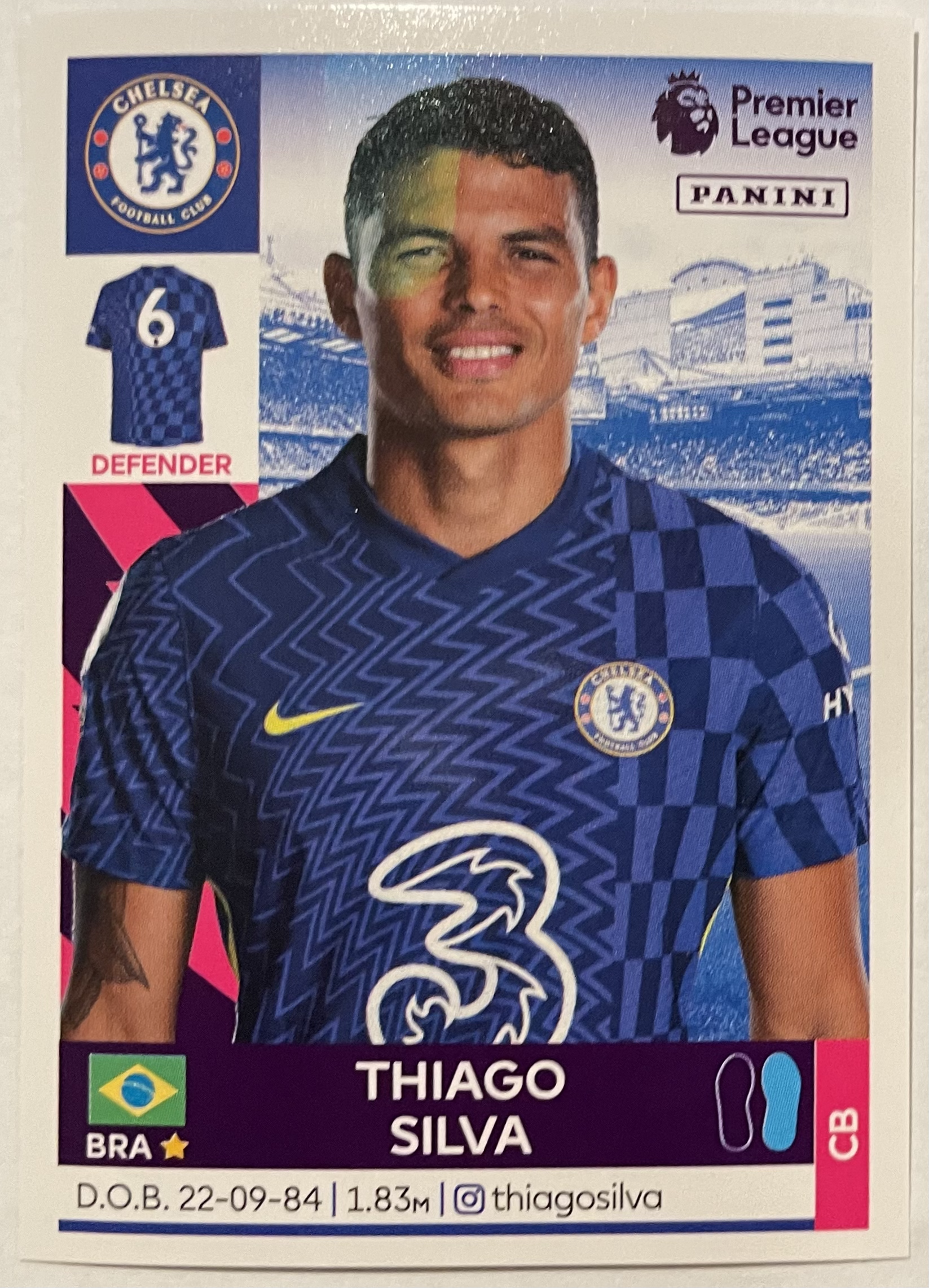 thiago silva 2022 panini sticker
