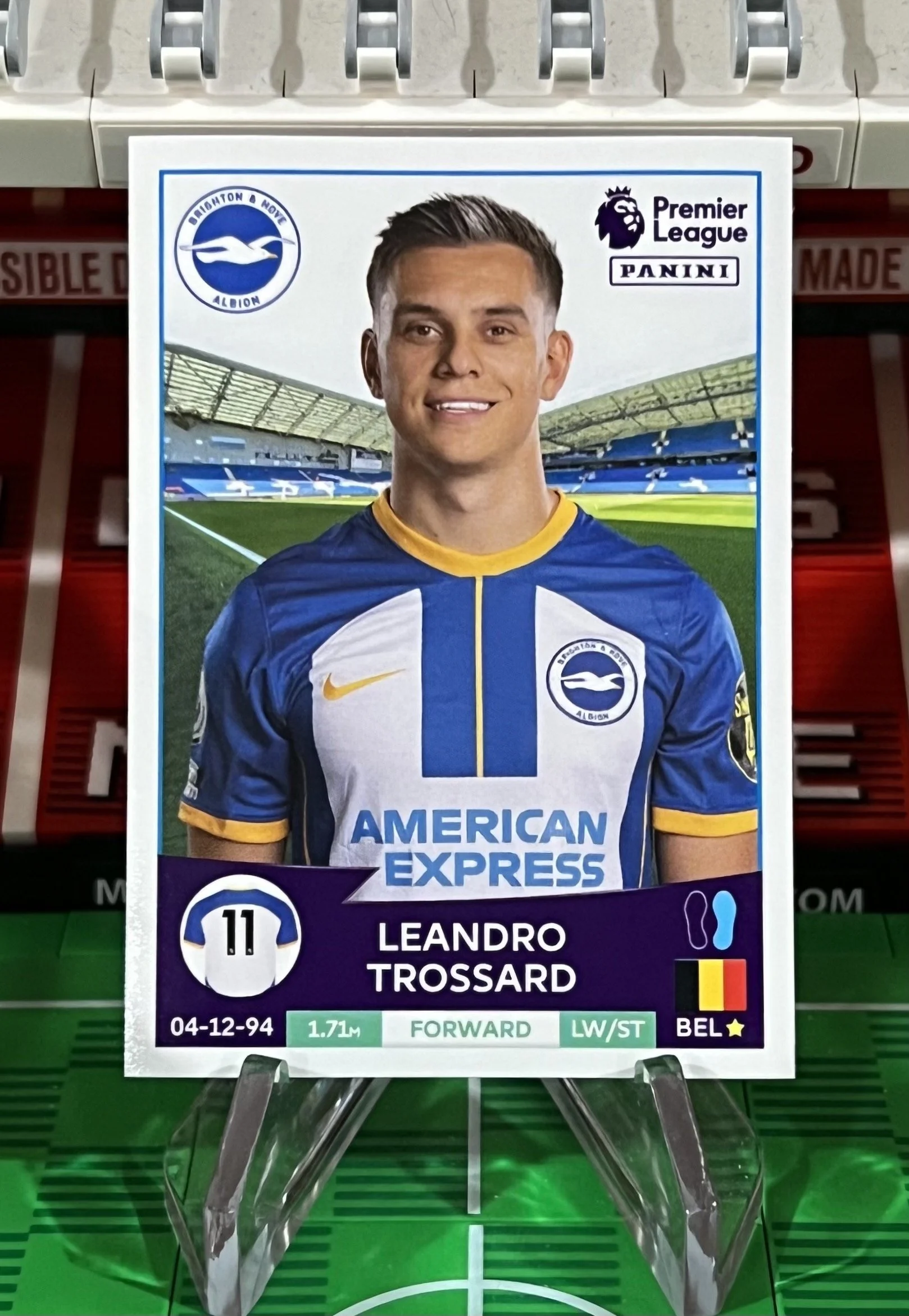 leandro trossard 2023 panini sticker