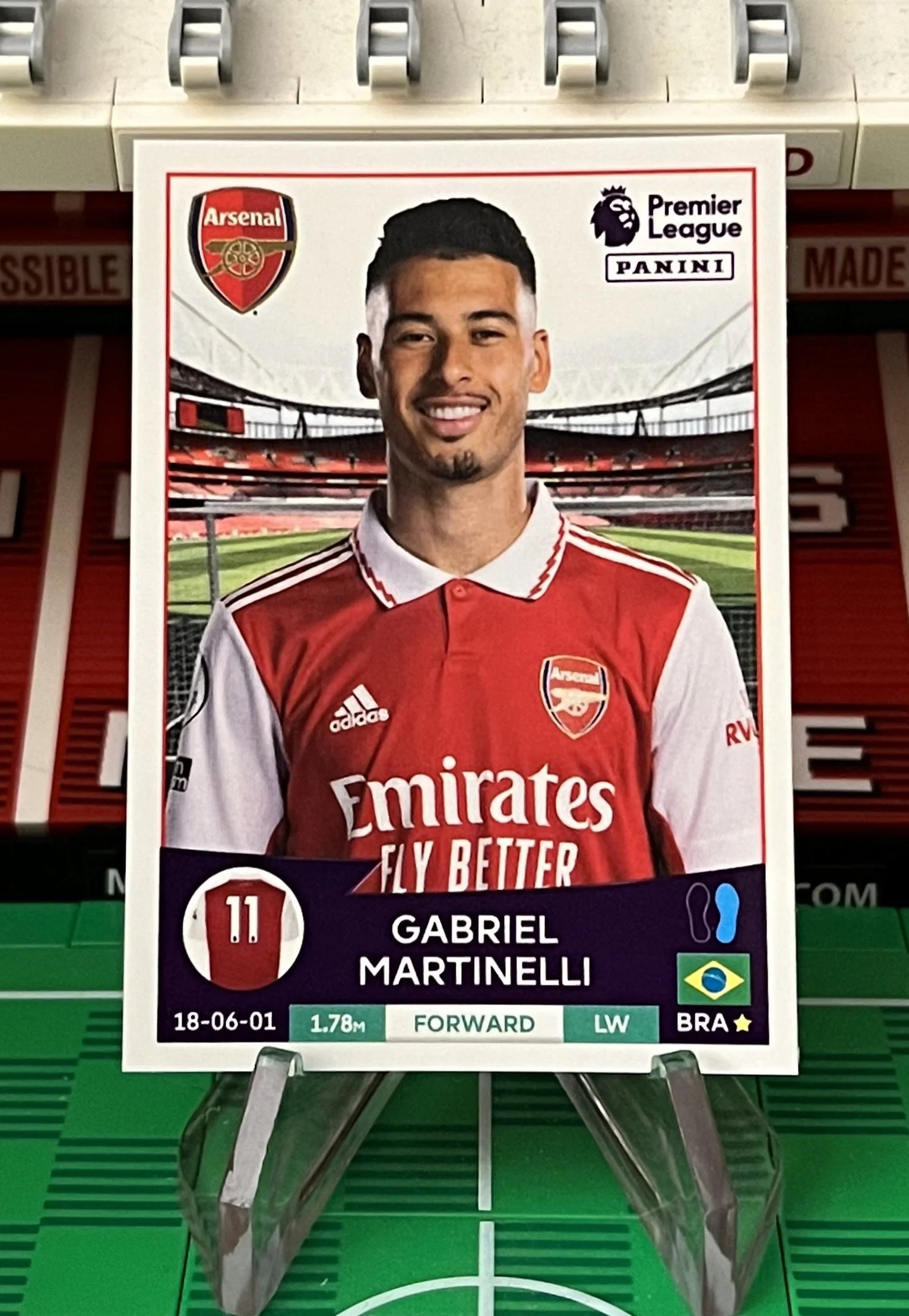 gabriel martinelli 2023 panini sticker