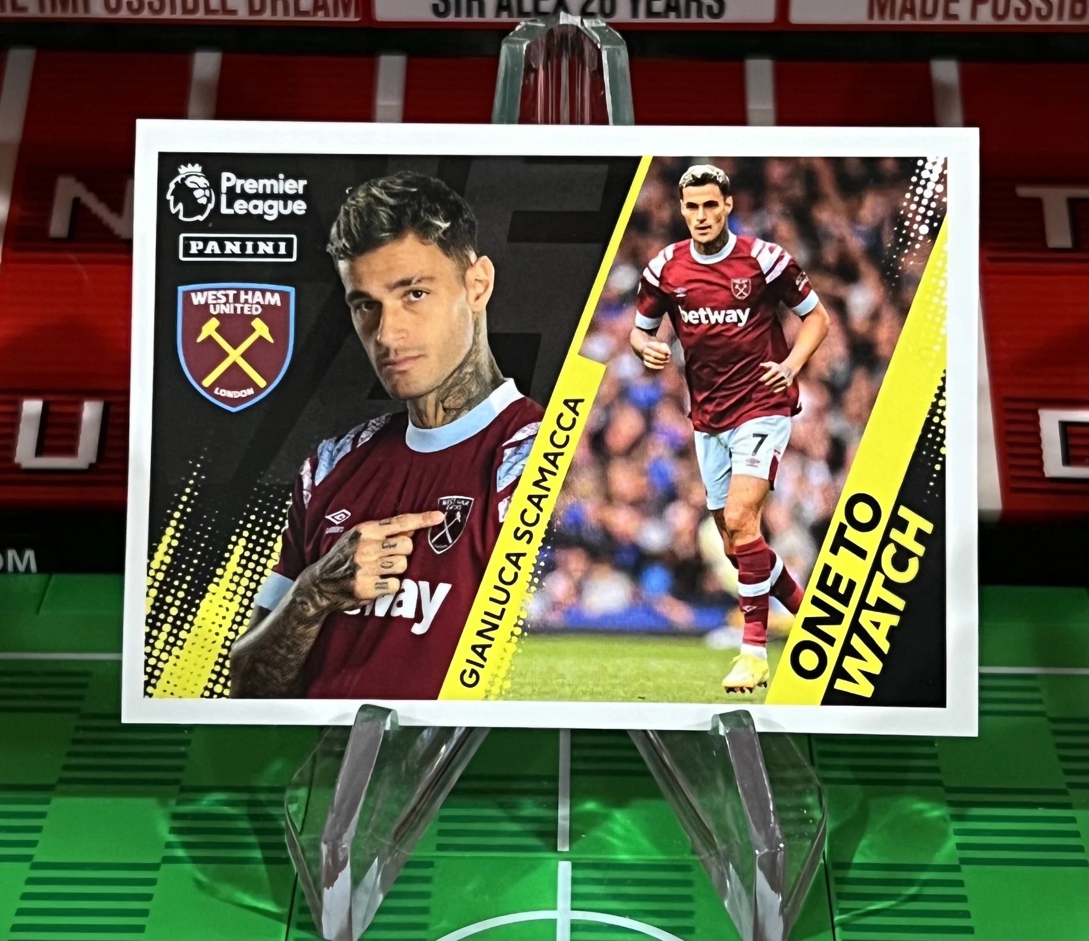 gianluca samacca 2023 panini one to watch sticker