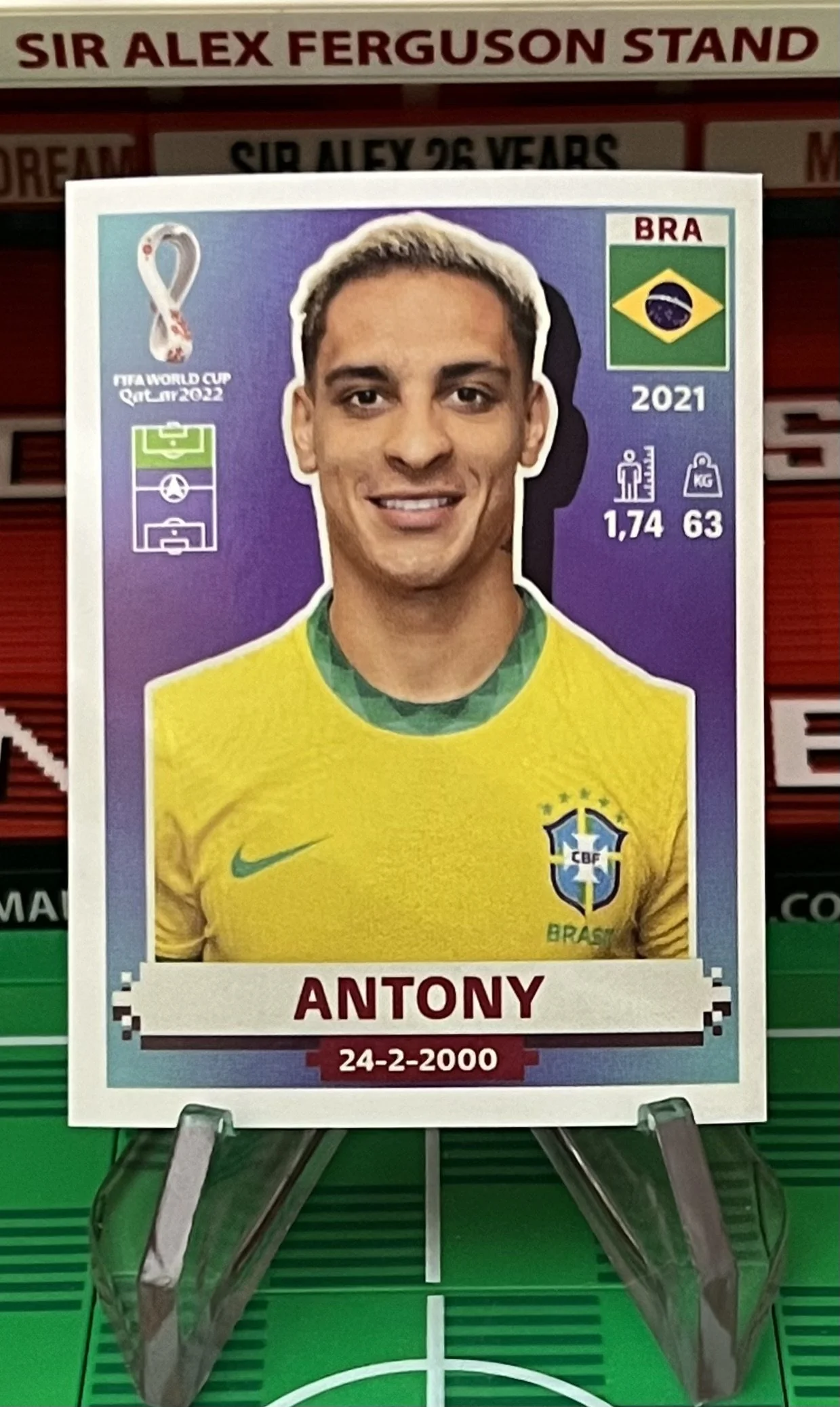 antony world cup qatar panini sticker