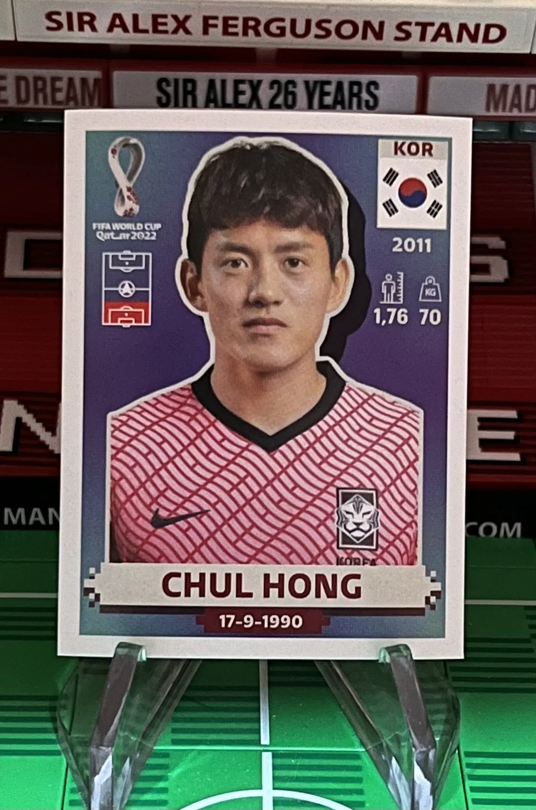 chul hong world cup qatar panini sticker