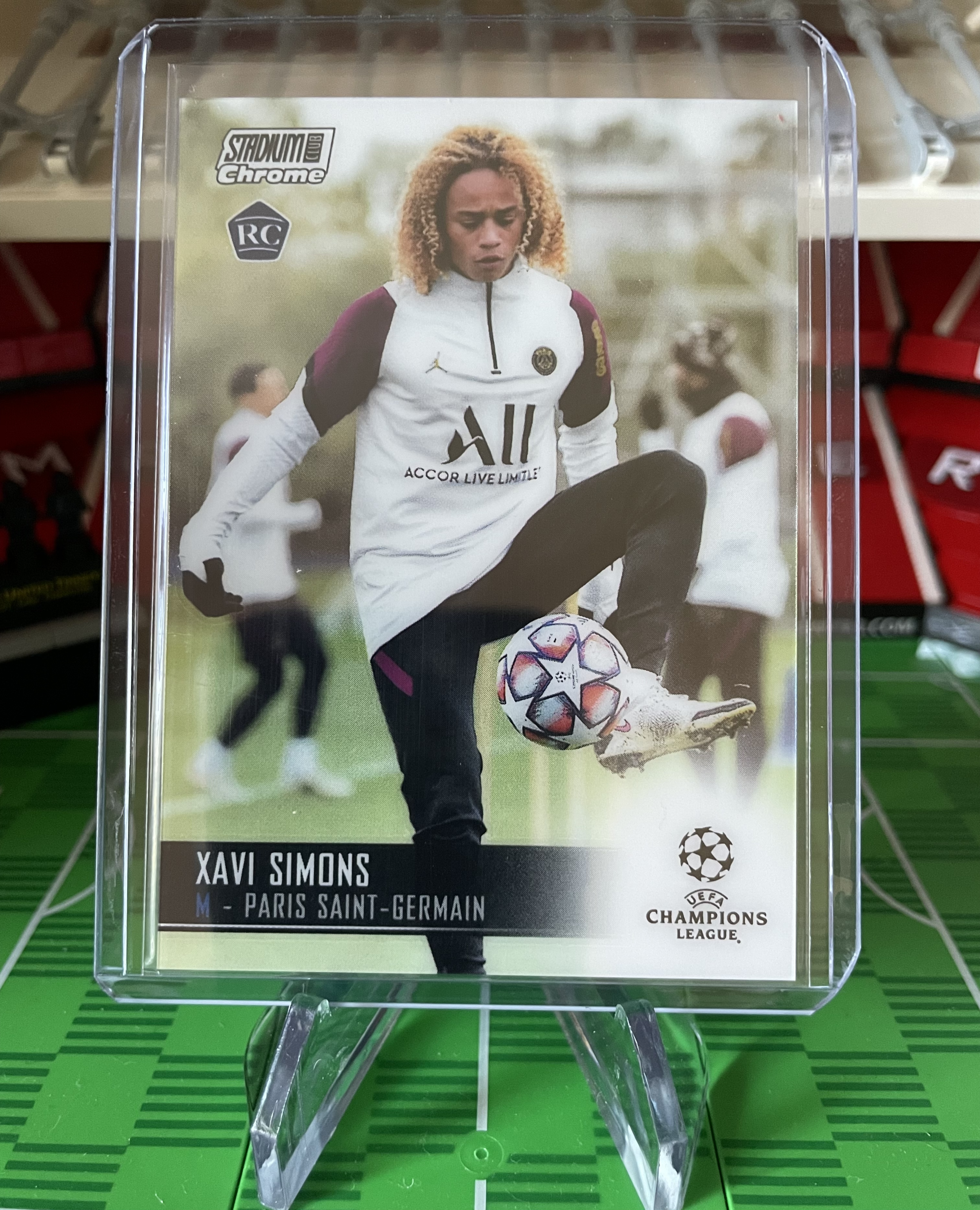 xavi simons rookie card topps stadium club chrome