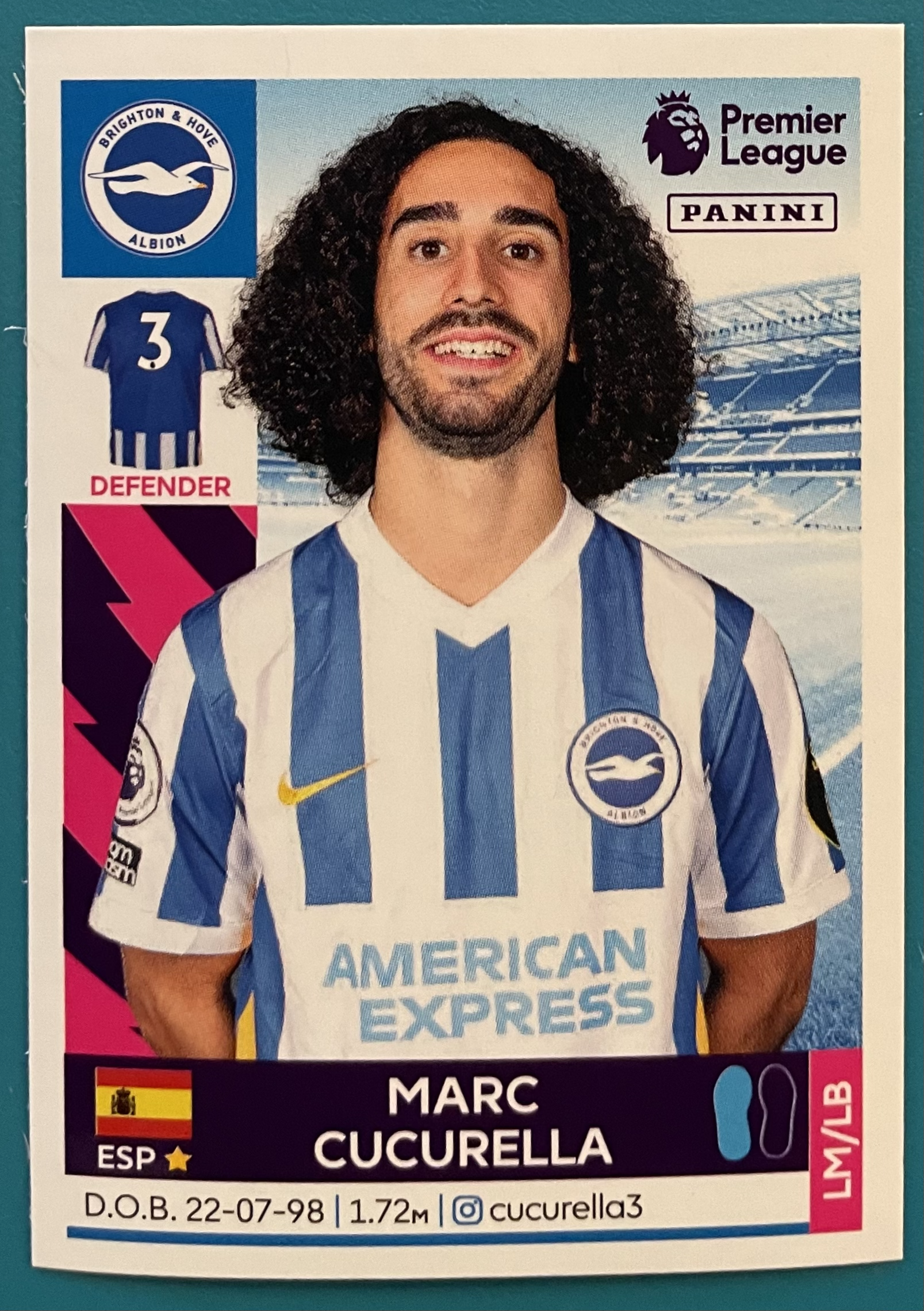 marc cucurella 2022 panini sticker