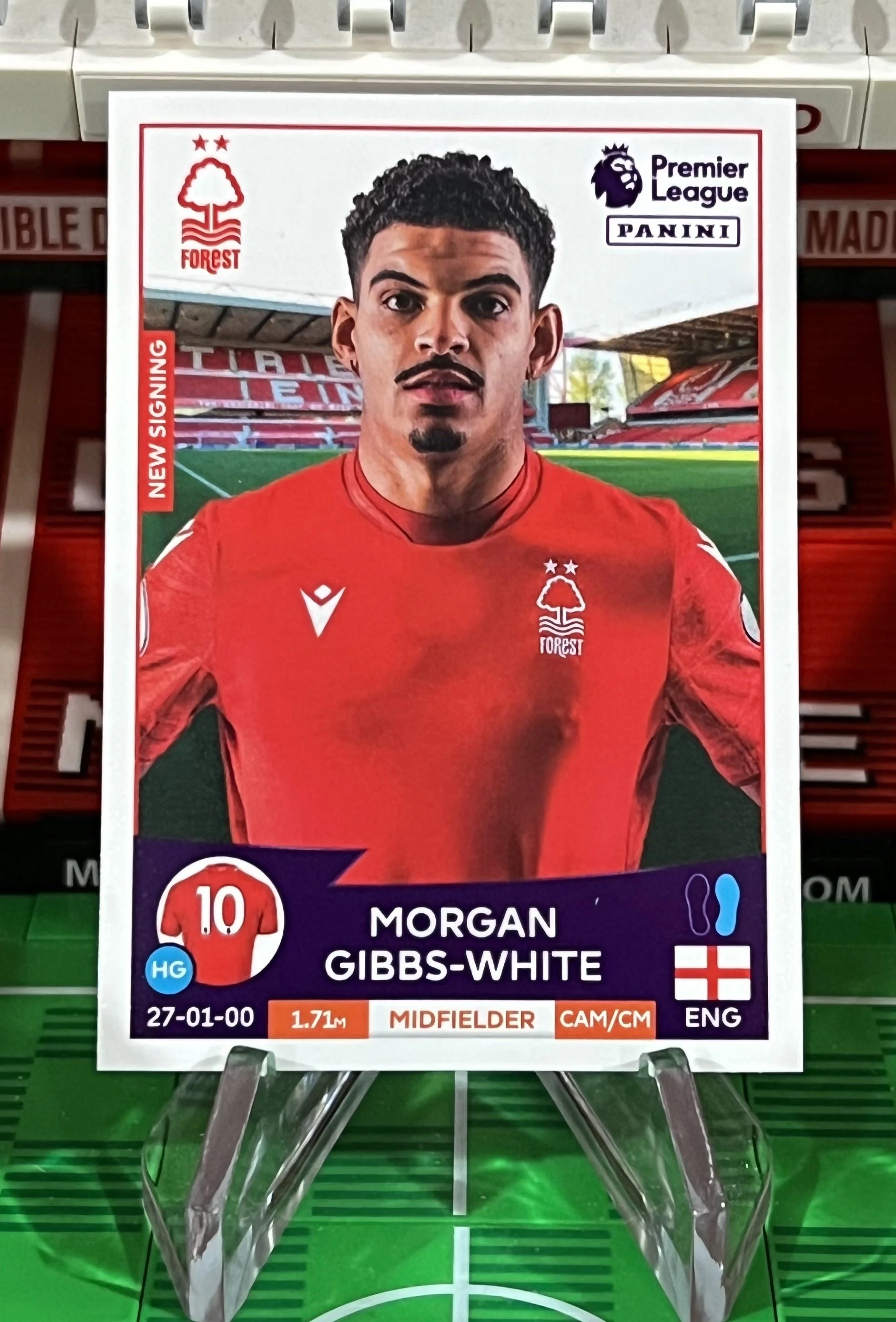 morgan gibbs white 2023 panini sticker