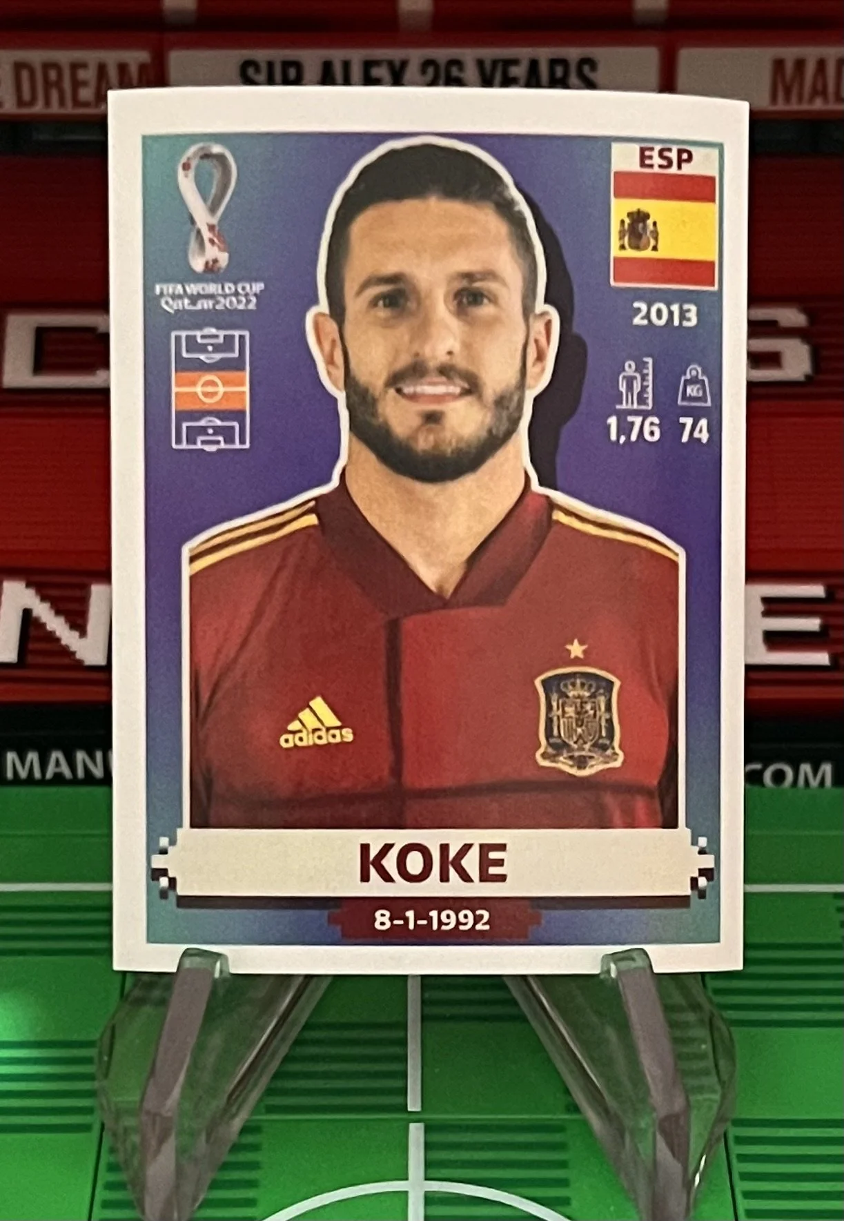 koke world cup qatar panini sticker