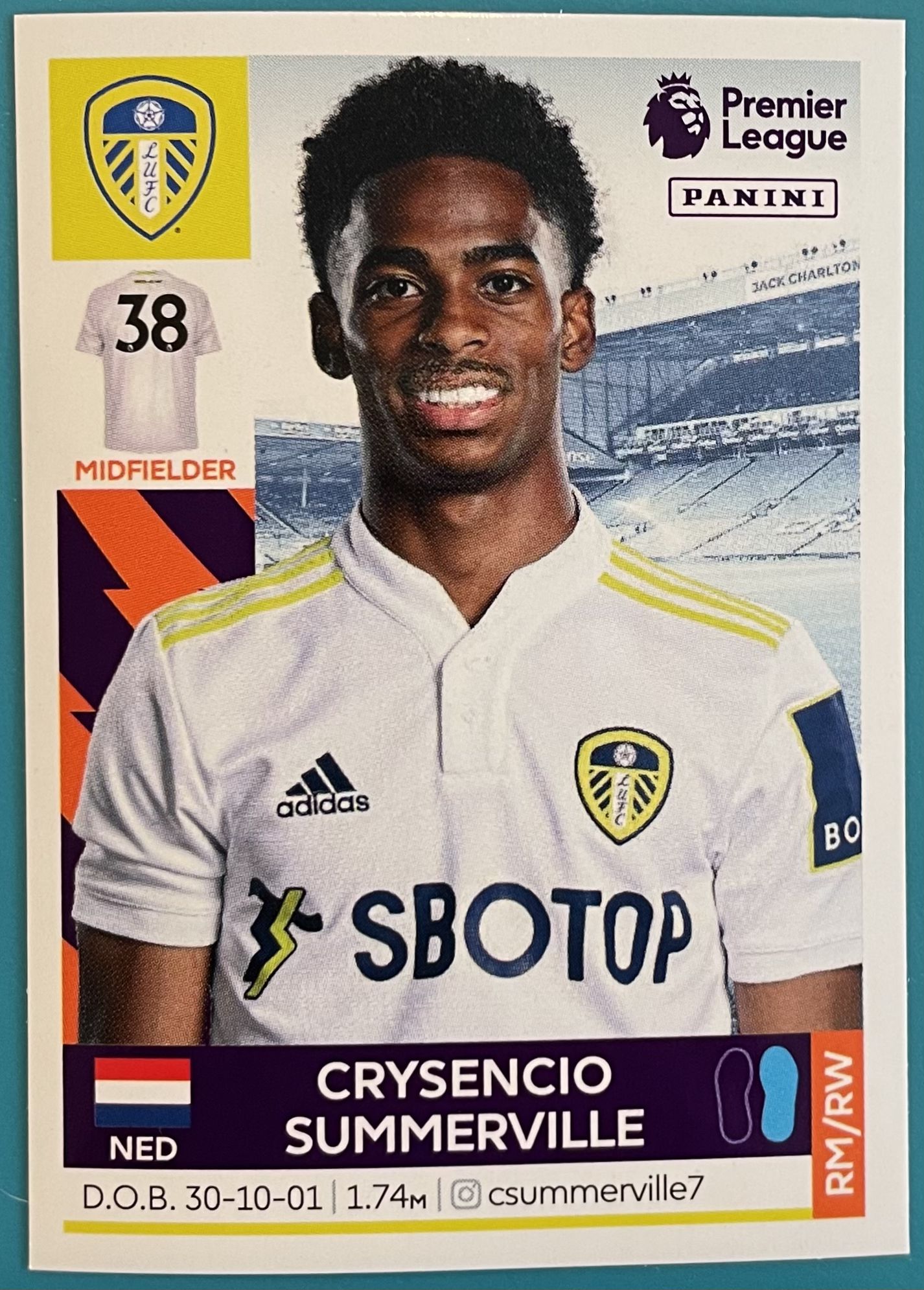crysencio summerville 2022 panini sticker