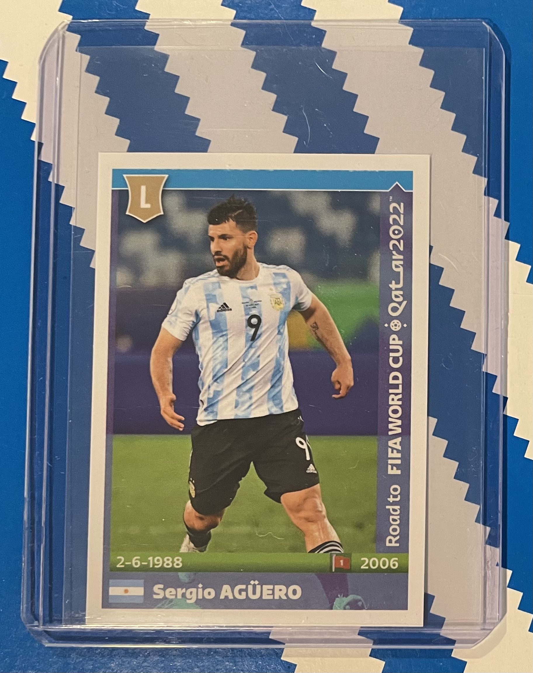 sergio aguero qatar world cup panini sticker