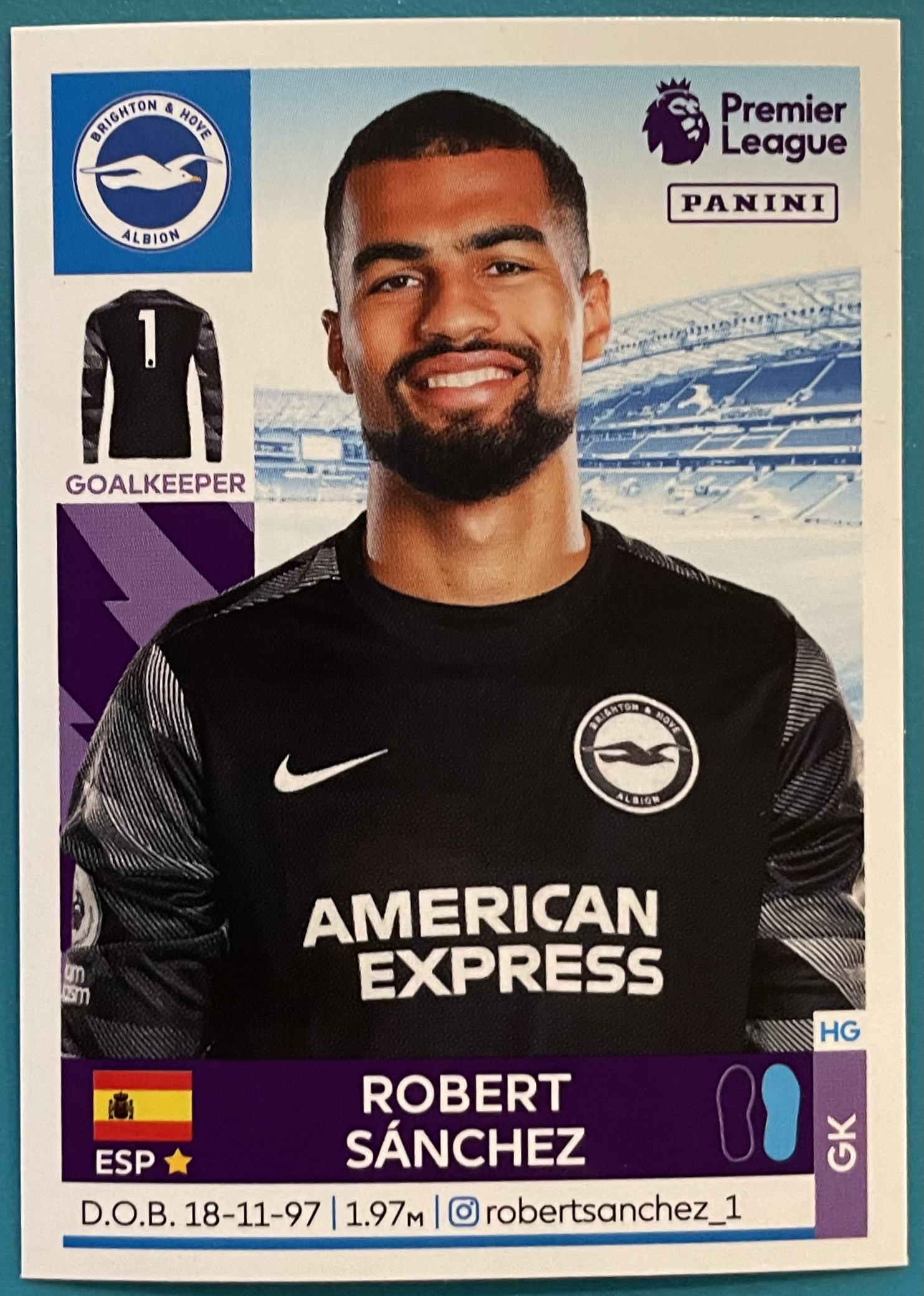 robert sanchez 2022 panini sticker