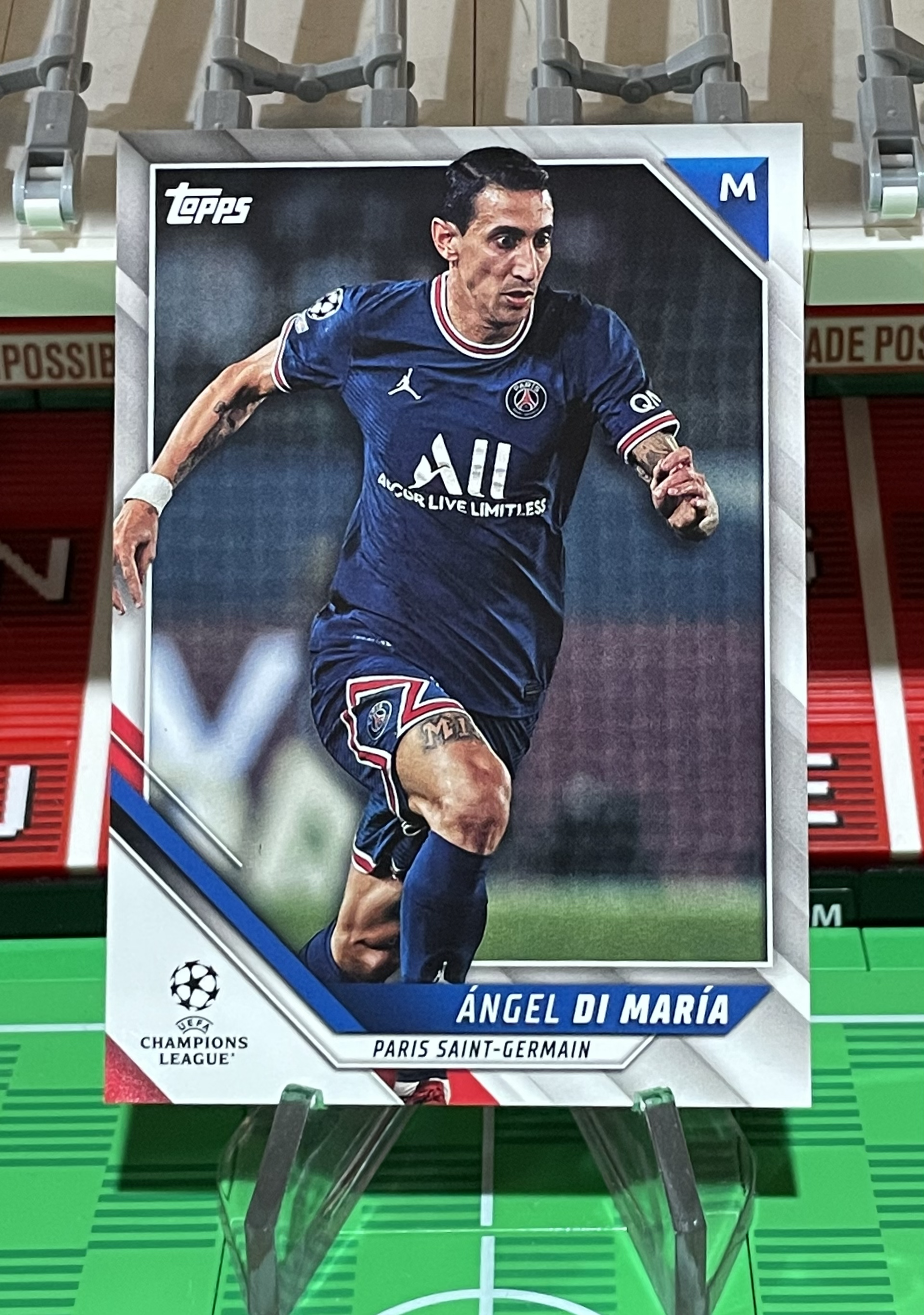 angel di maria 2021:22 Topps UEFA Champions League Card