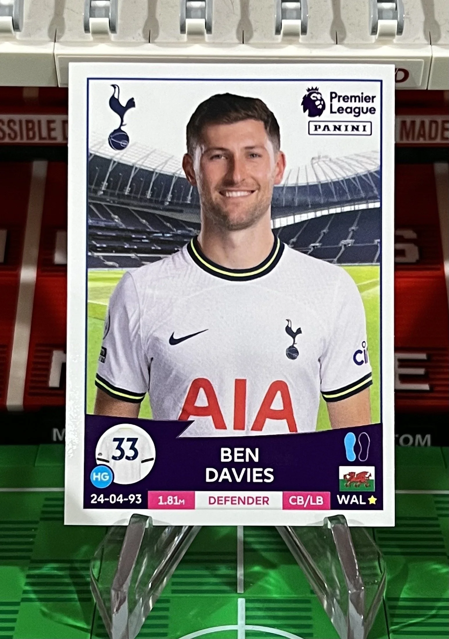 ben davies 2023 panini sticker