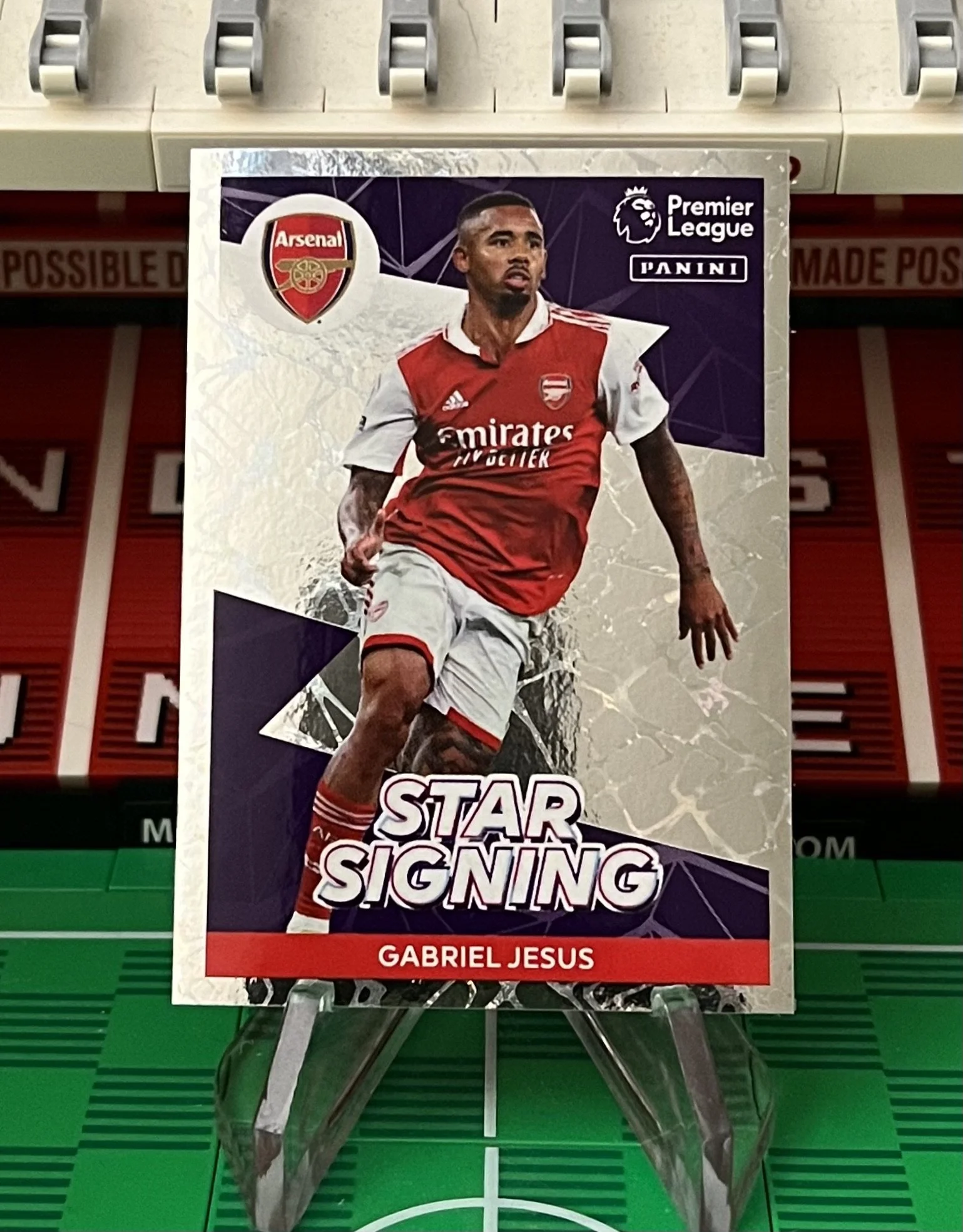 gabriel jesus 2023 panini star signing sticker