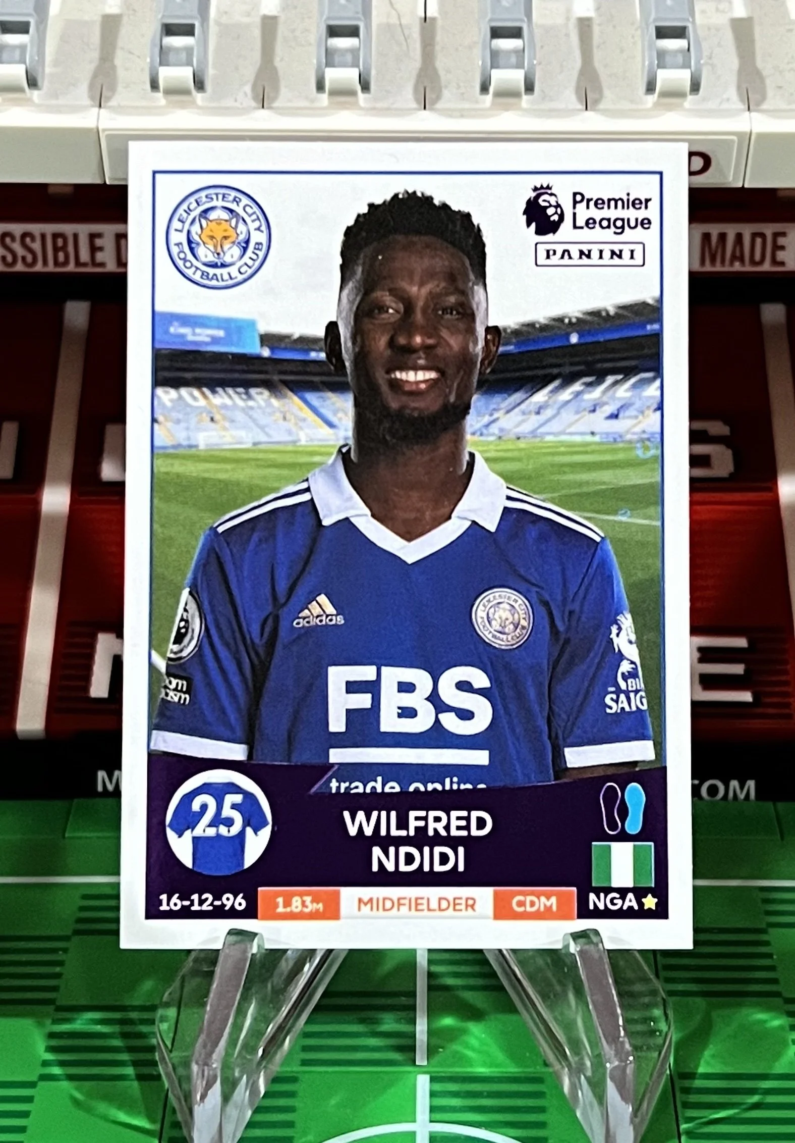 wilfred ndidi 2023 panini sticker