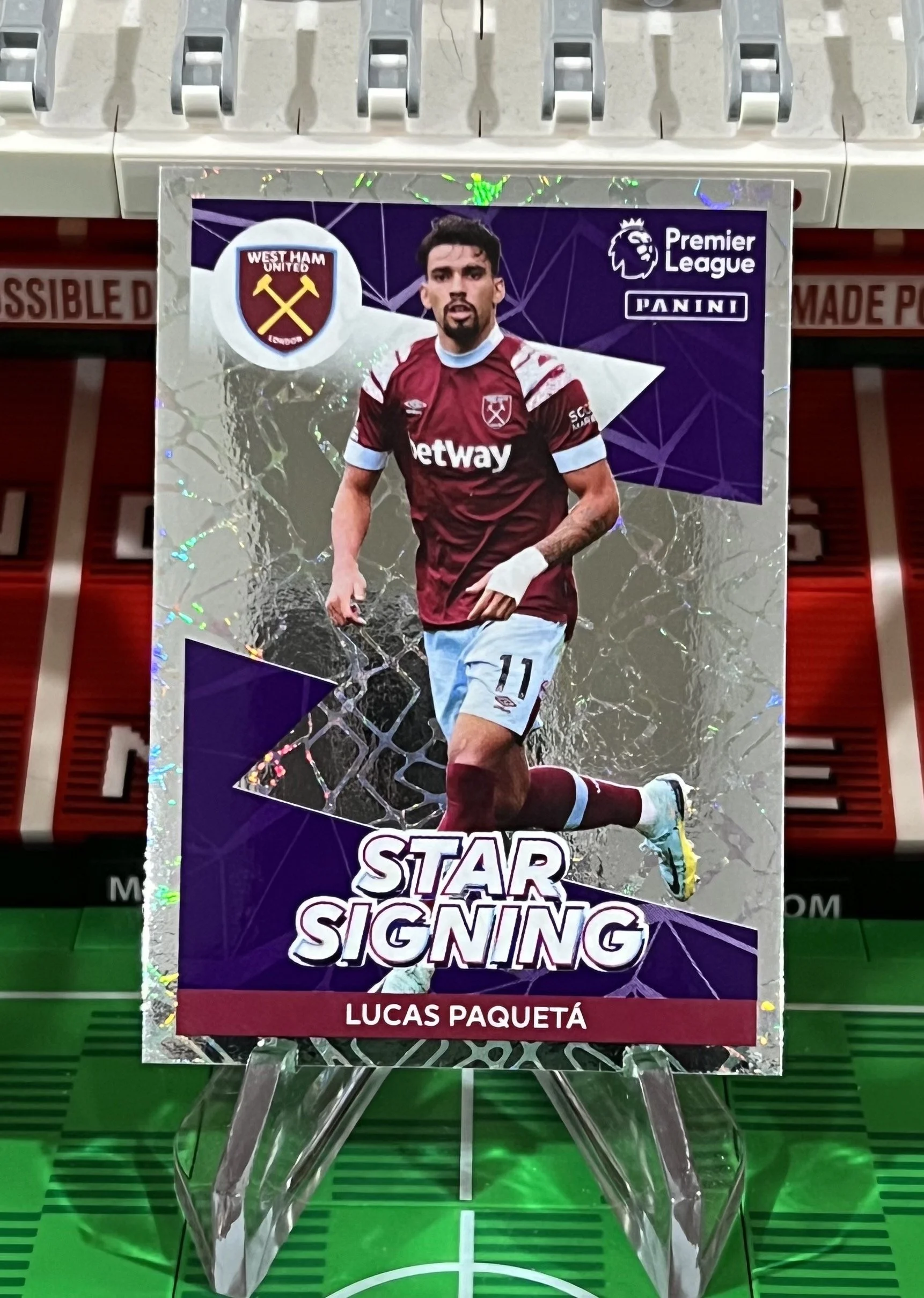 lucas paqueta 2023 panini star signing sticker