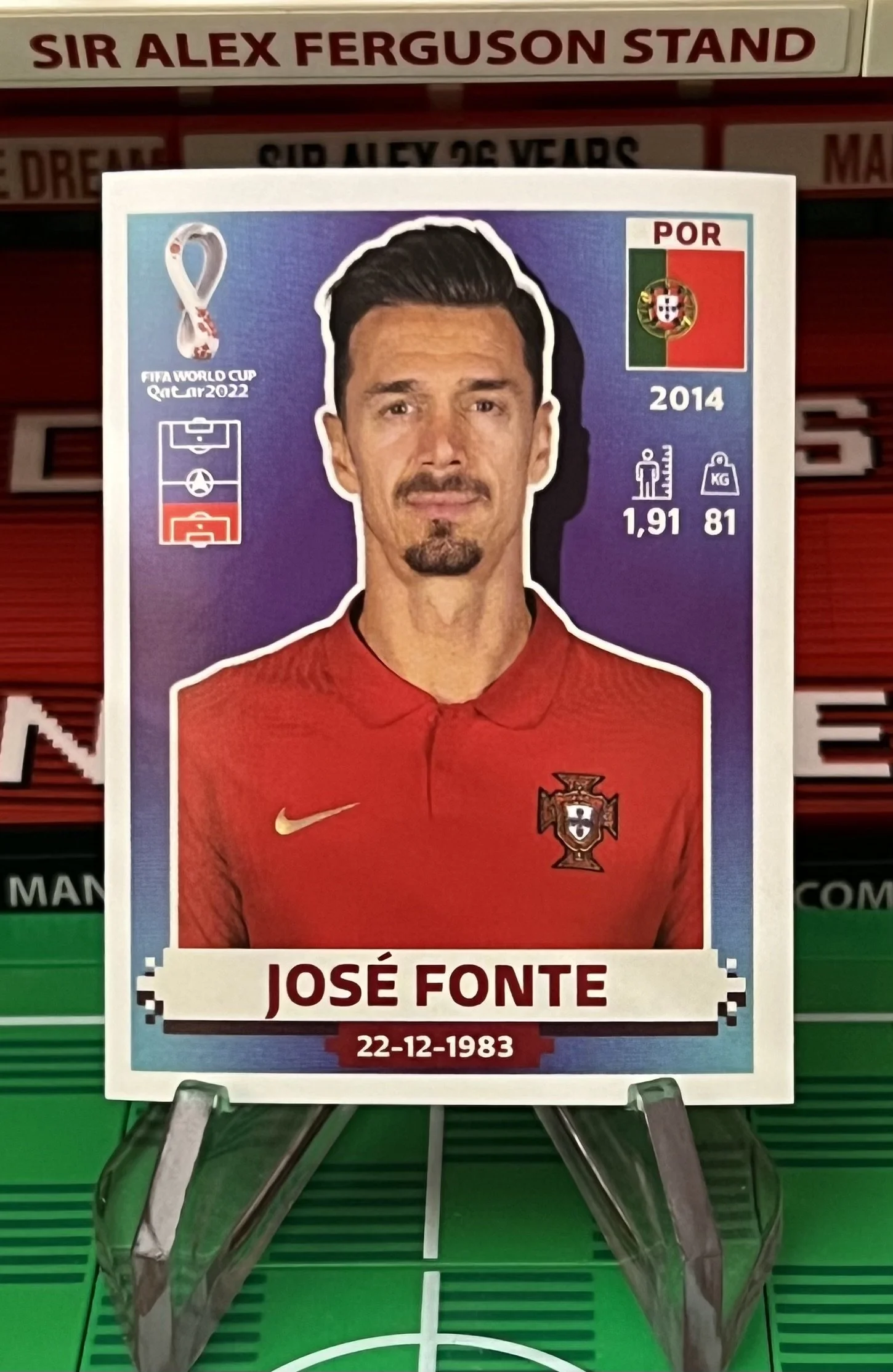 jose fonte world cup qatar panini sticker