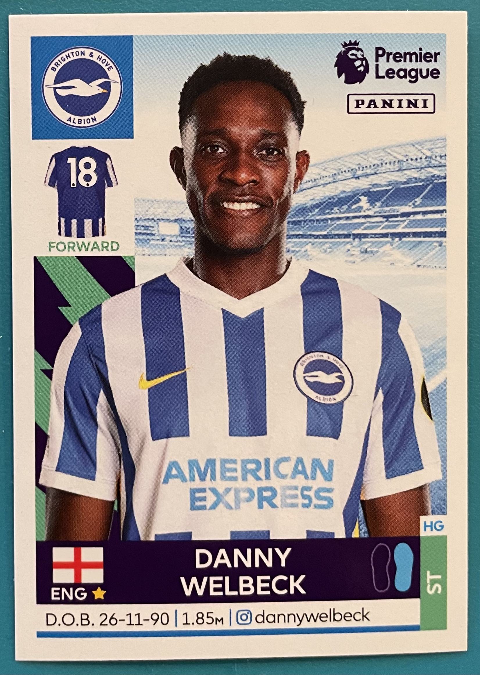 danny welbeck 2022 panini sticker