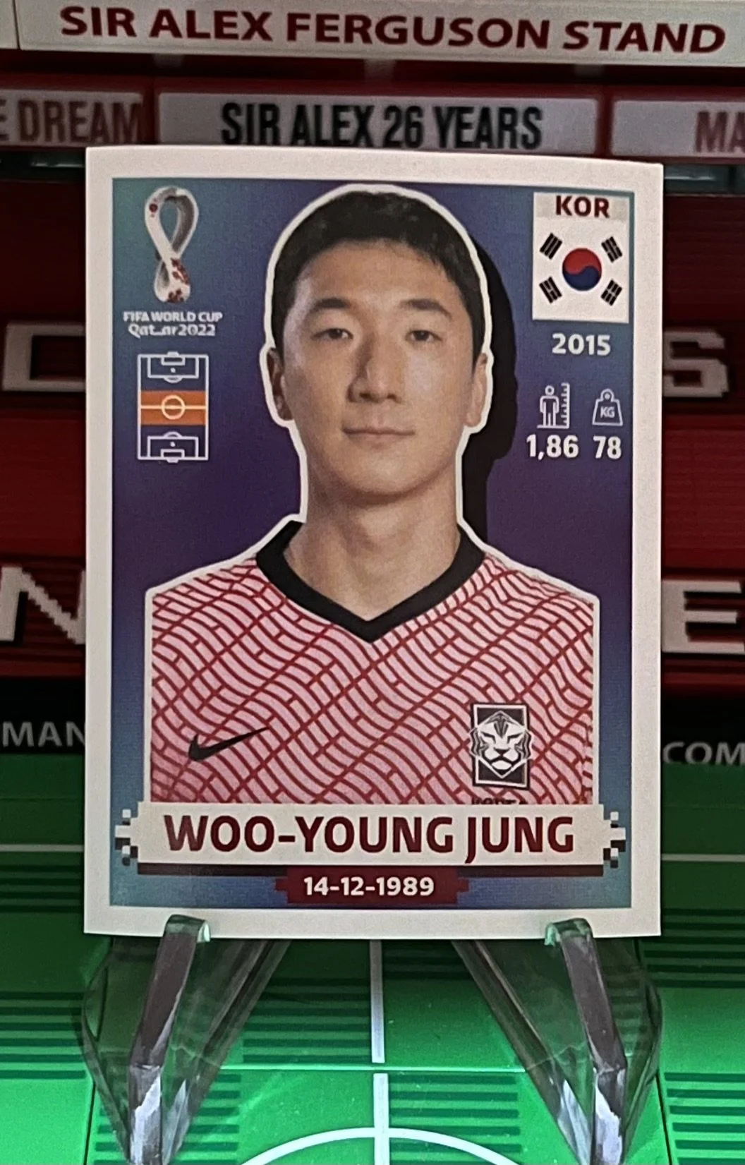 woo young jung world cup qatar panini sticker