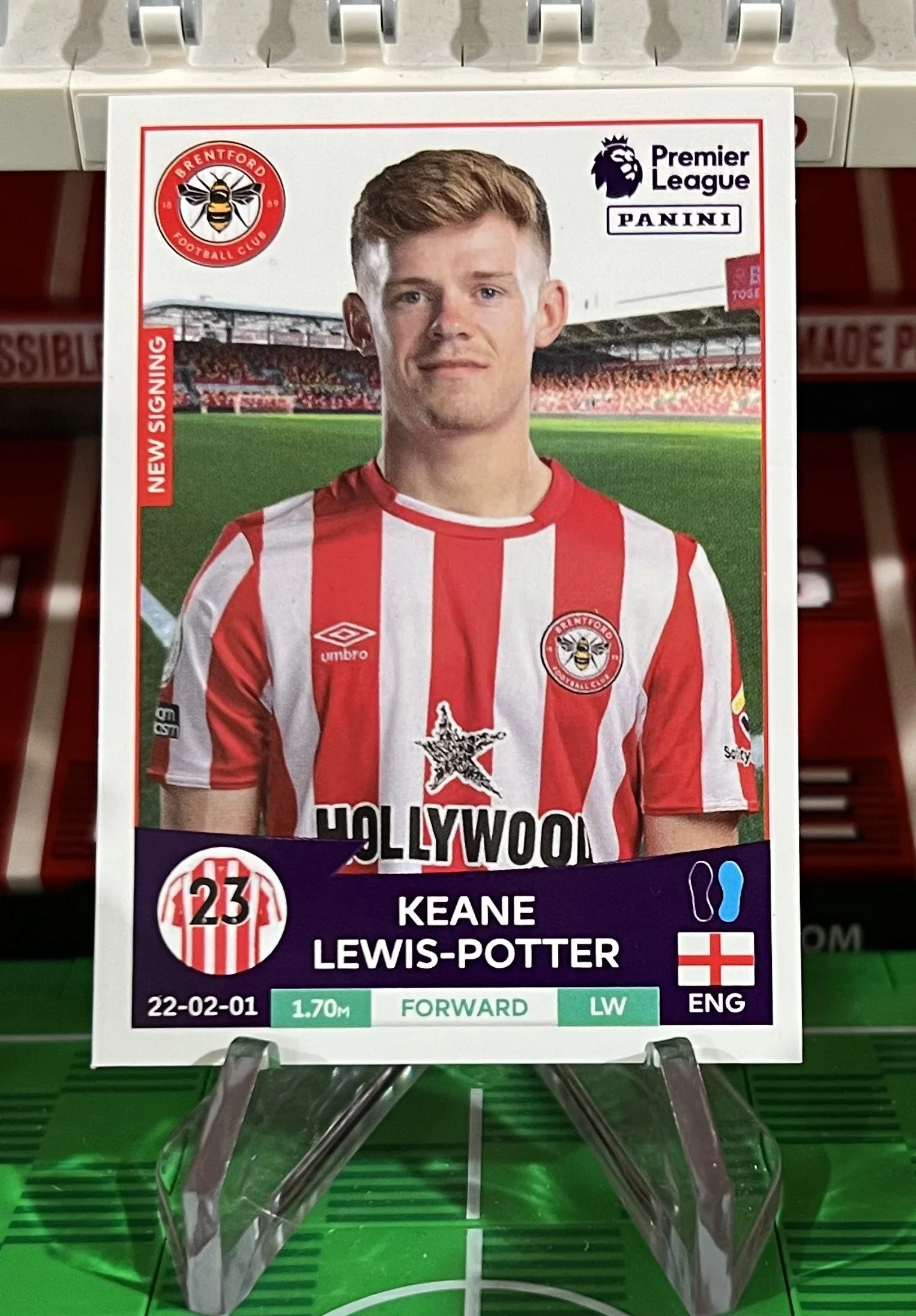 keane lewis potter 2023 panini sticker