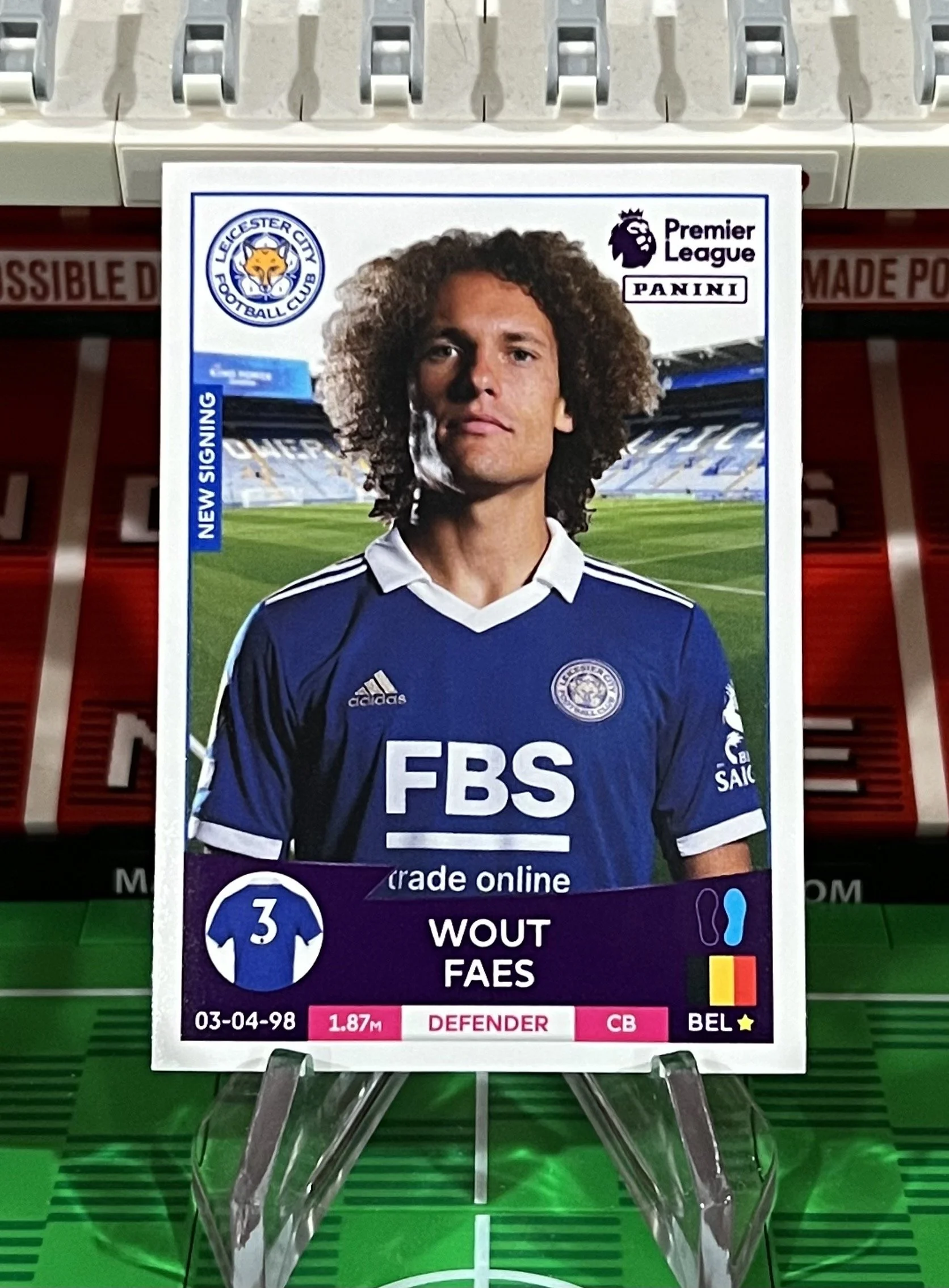 wout faes 2023 panini sticker