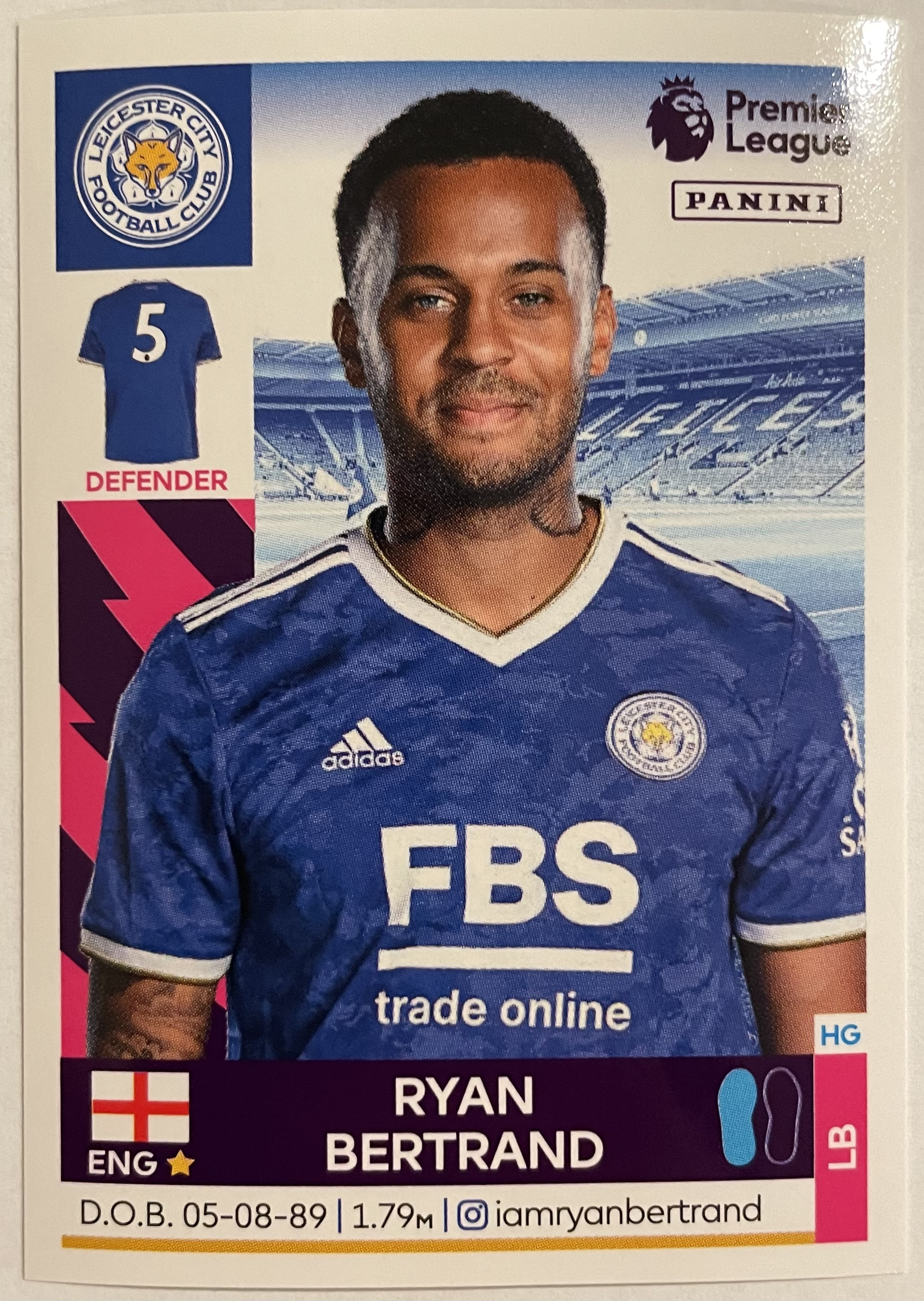 ryan bertrand 2022 panini sticker