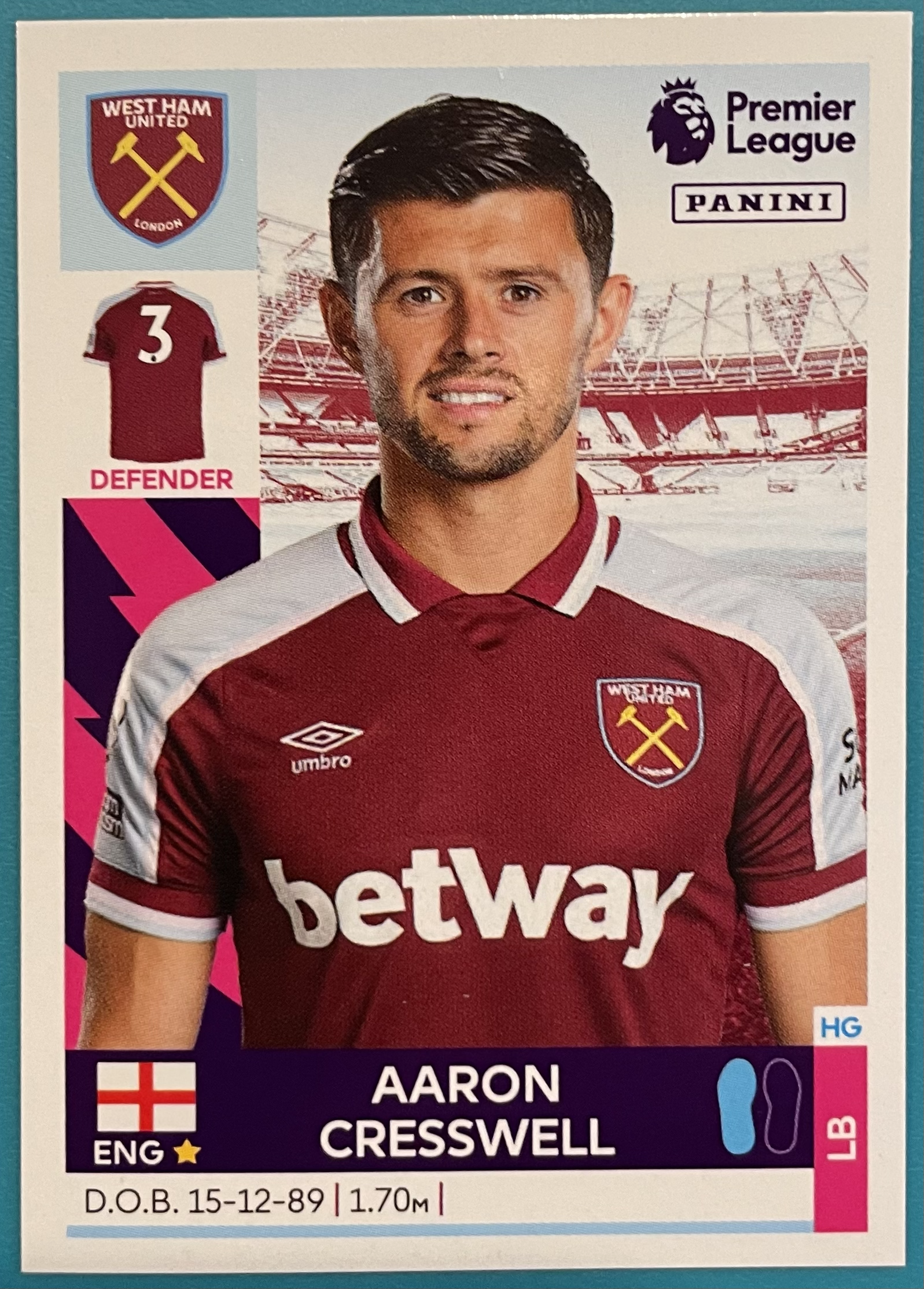 aaron cresswell 2022 panini sticker