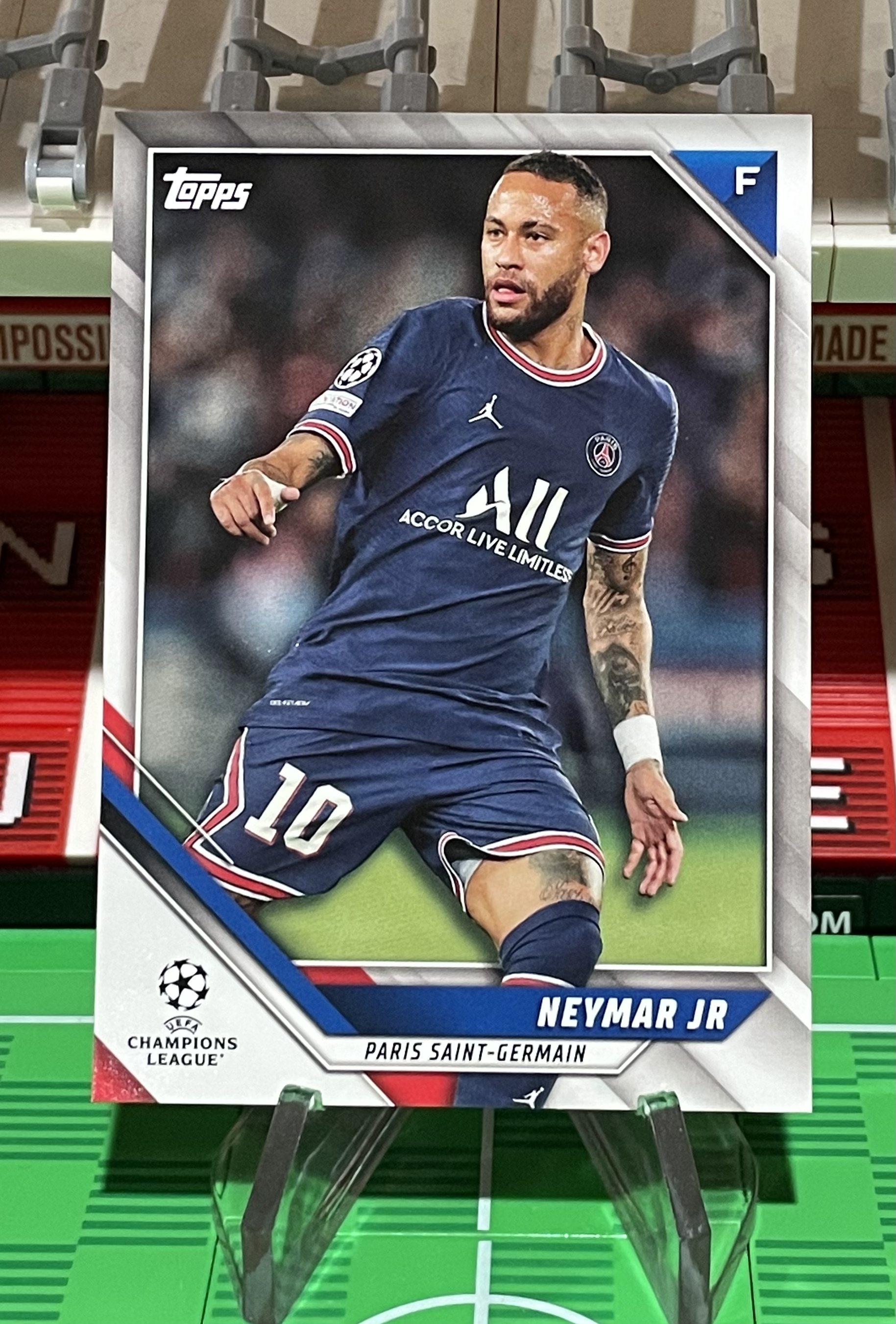 neymar jr 2021:22 Topps UEFA Champions League base Card
