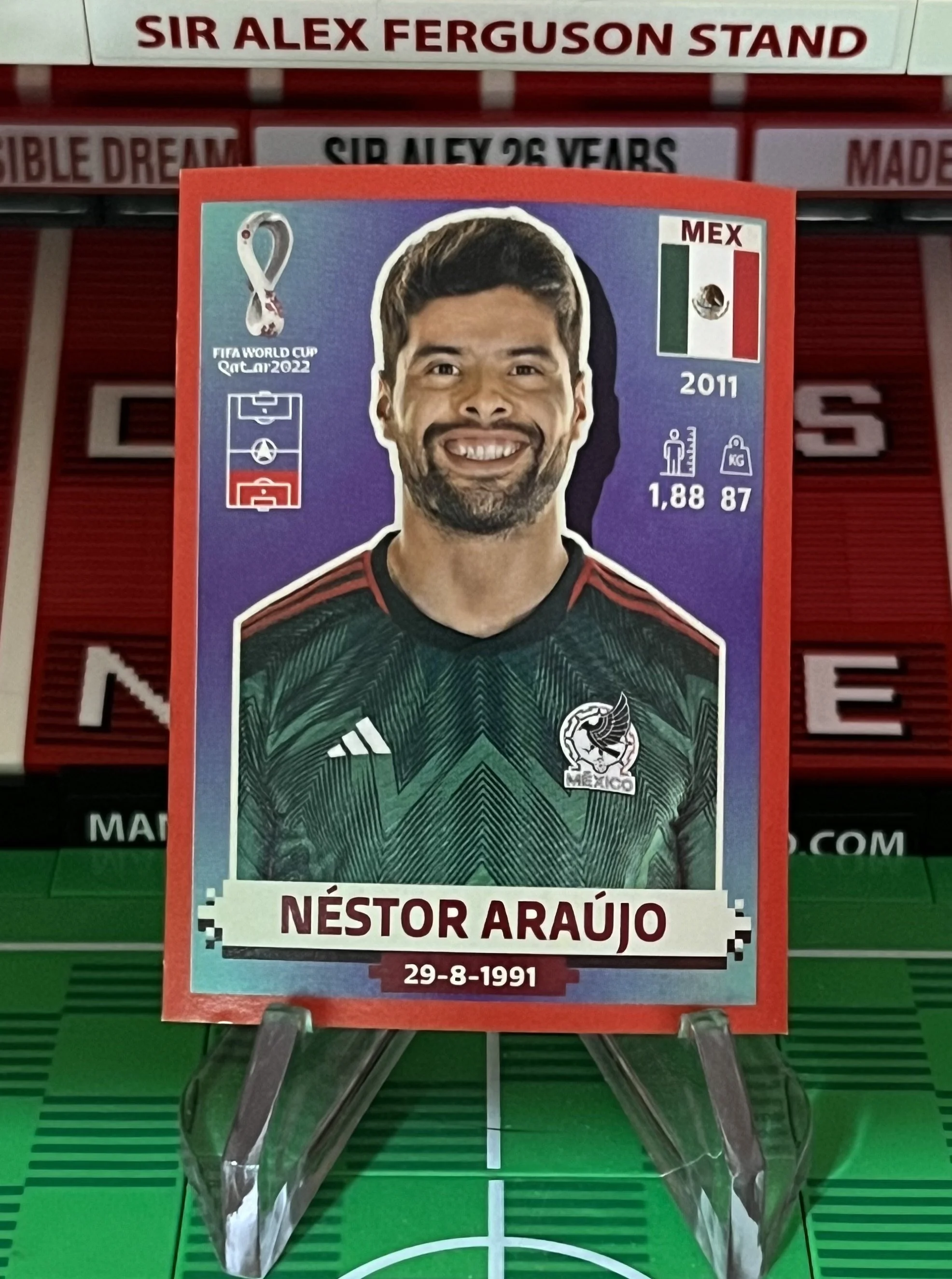 nestor araujo world cup qatar panini sticker