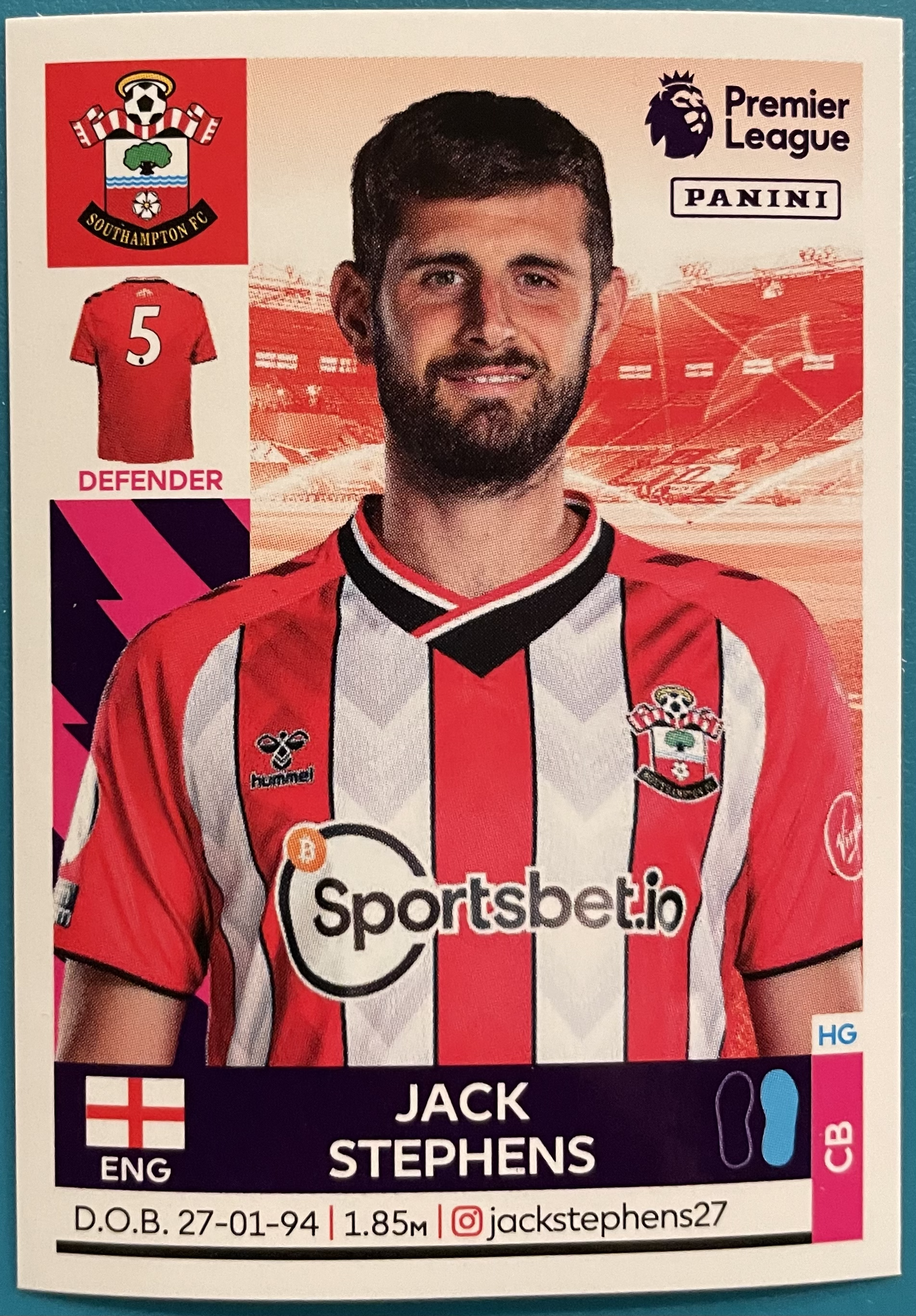 jack stephens 2022 panini sticker