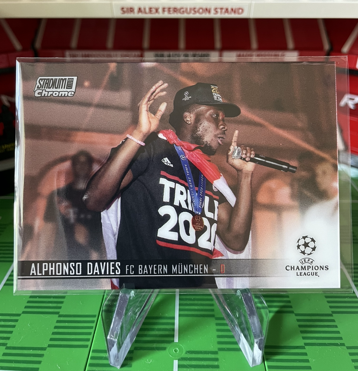 alphonso davies topps stadium club 2021 base card