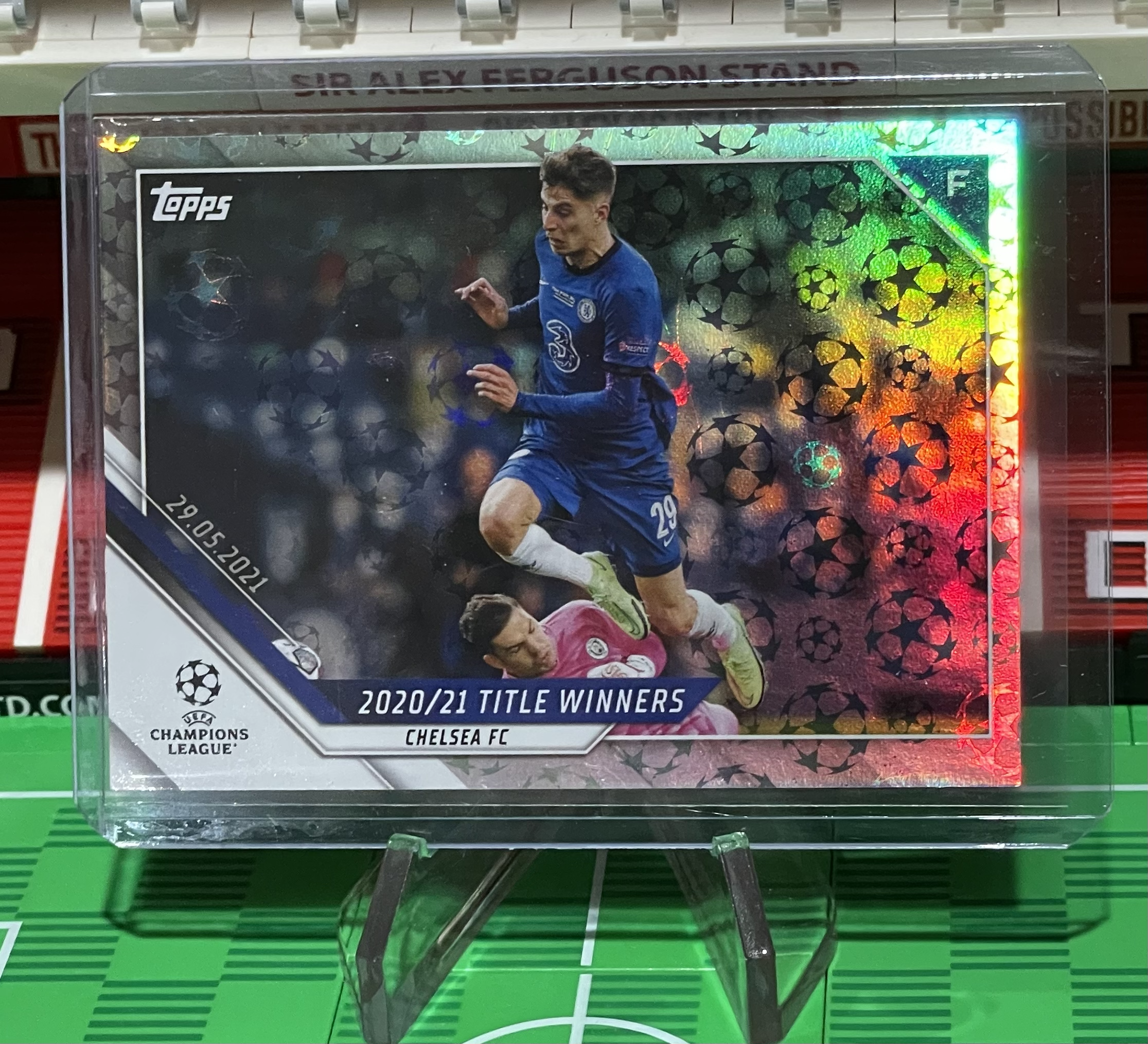 2020-21 title winners kai havertz topps champions league card