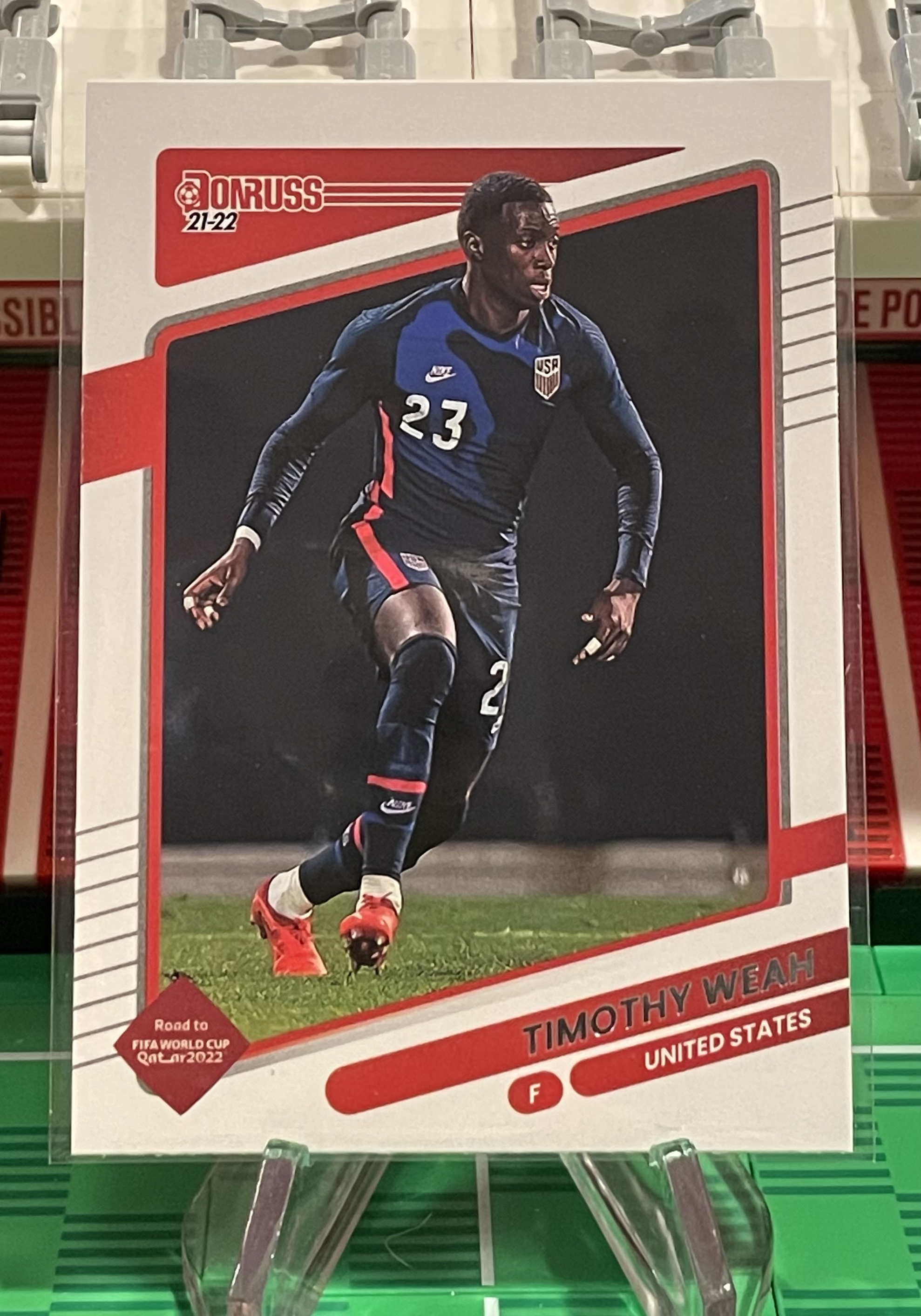 timothy weah road to fifa world cup qatar card