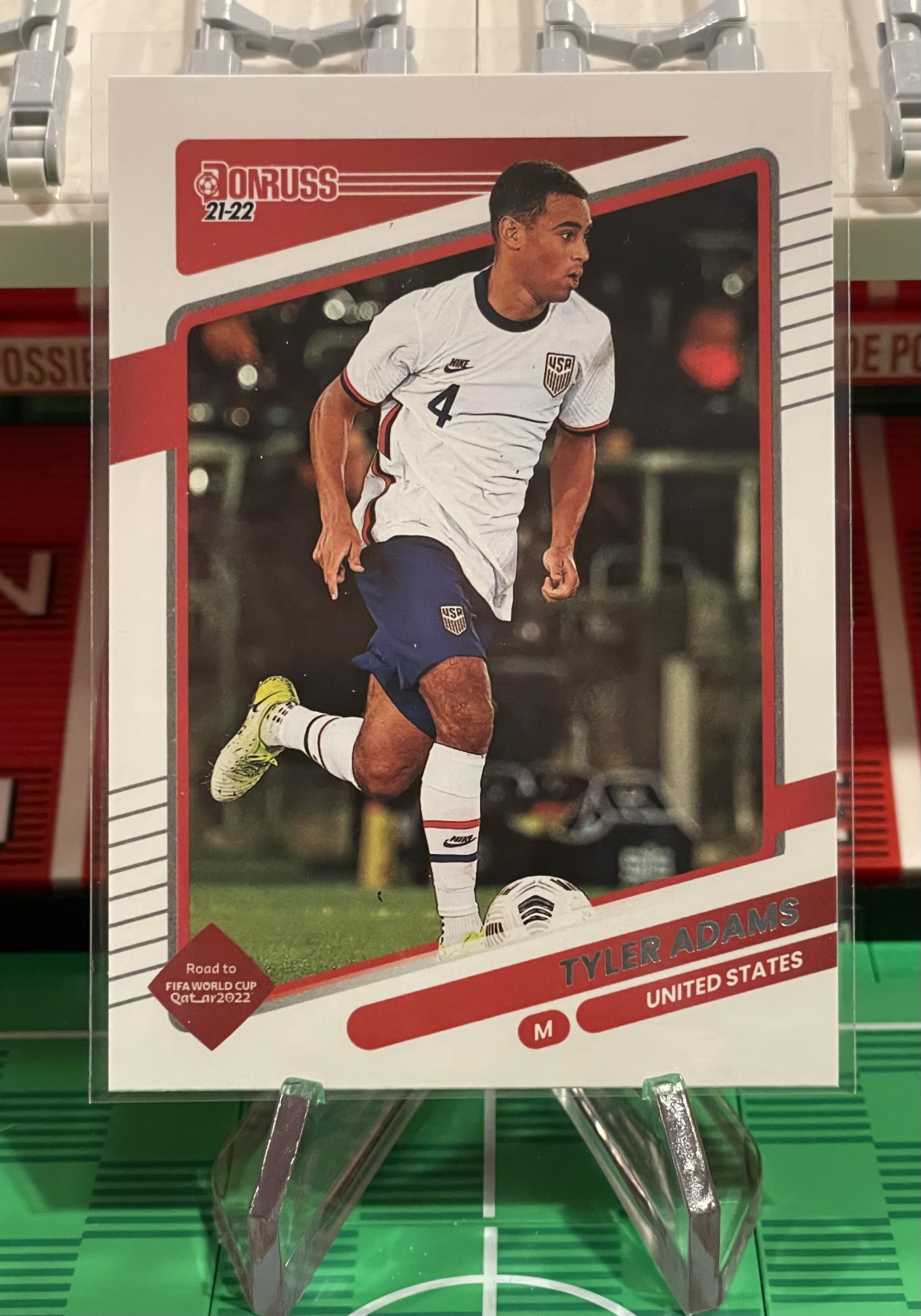 tyler adams road to fifa world cup qatar 2022 donruss card