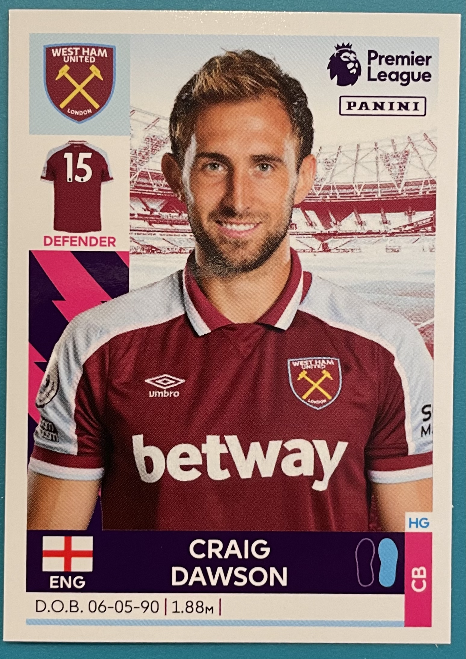 craig dawson 2022 panini sticker