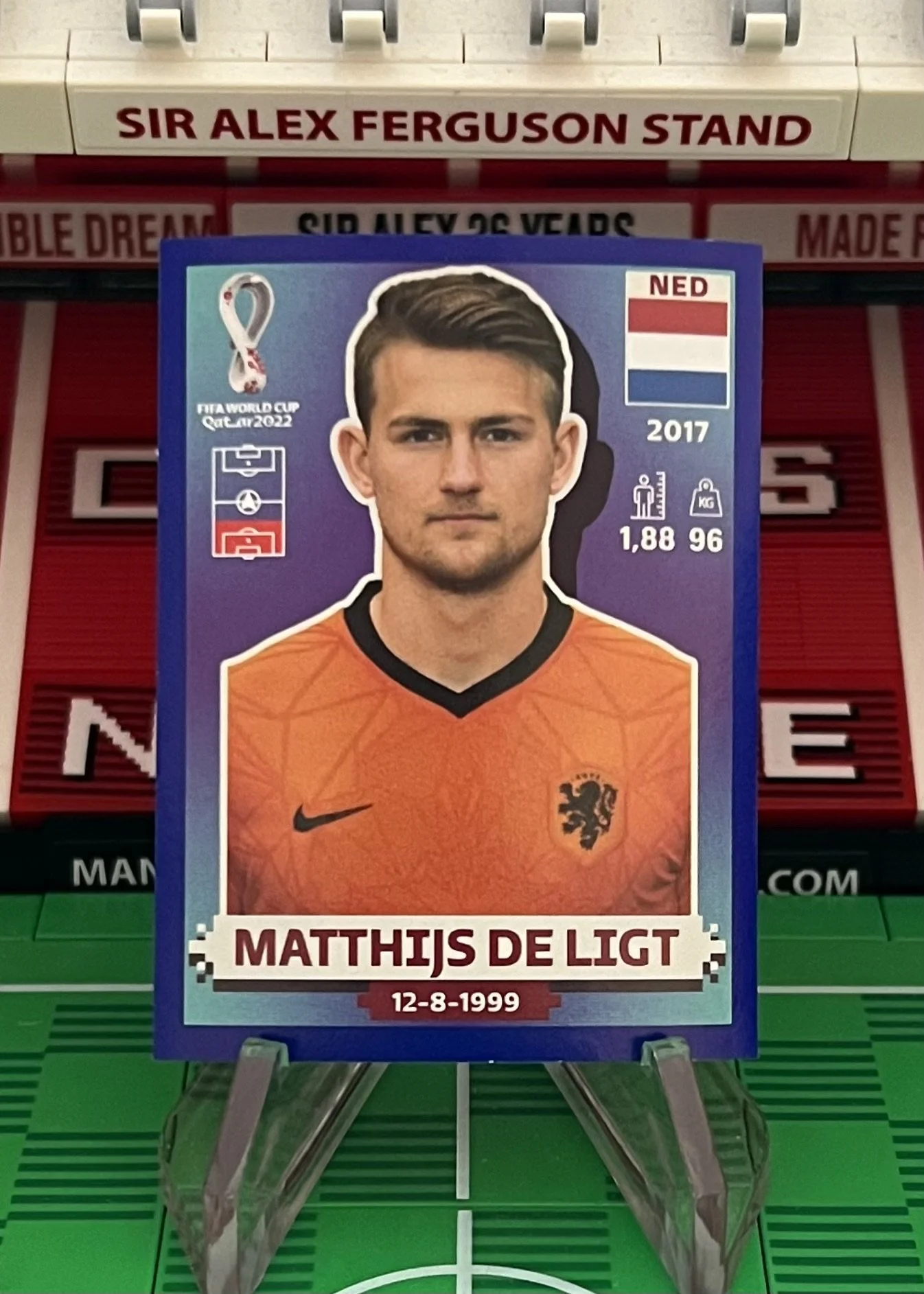 matthijs de ligt world cup qatar panini sticker