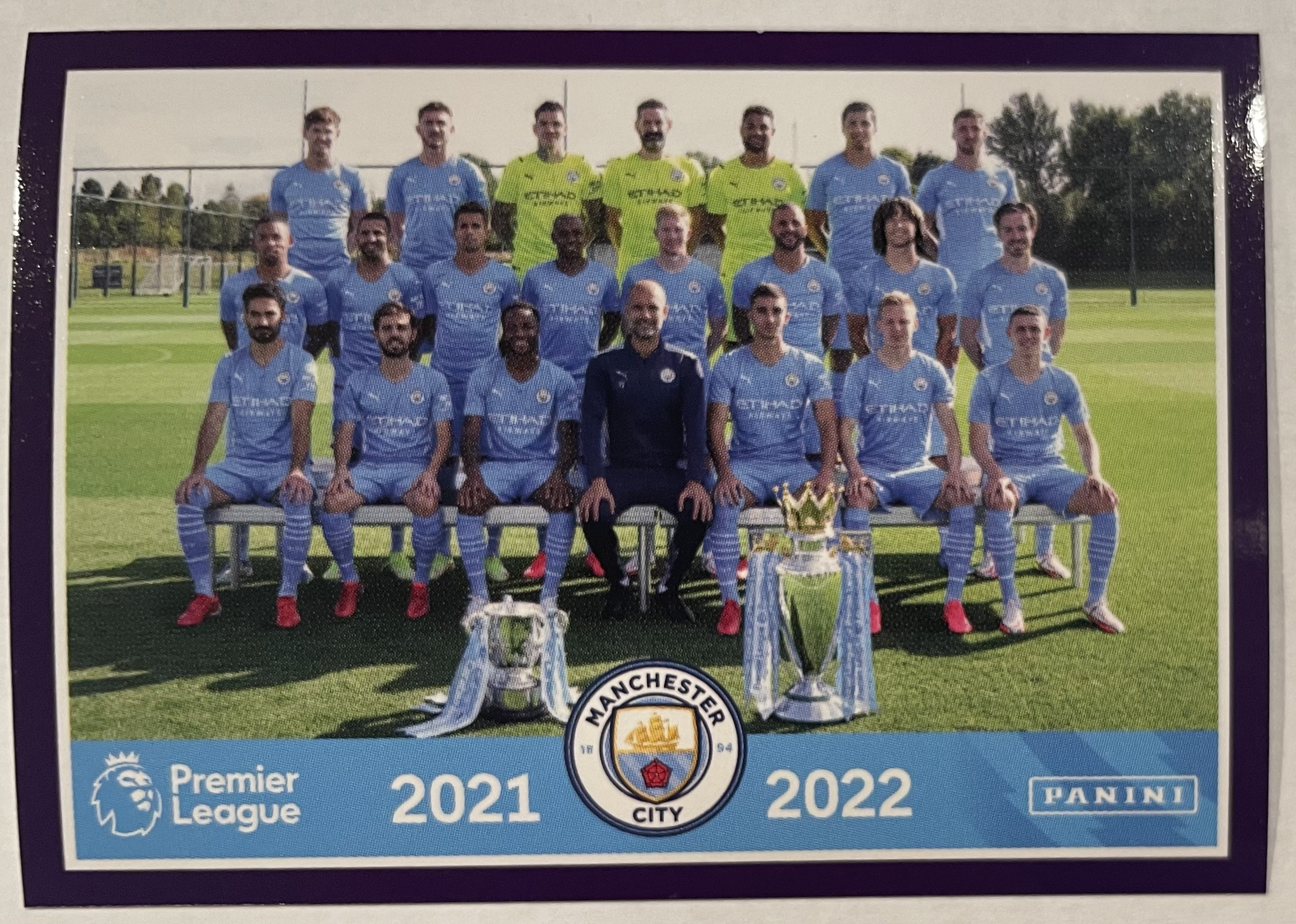 manchester city team 2022 panini sticker