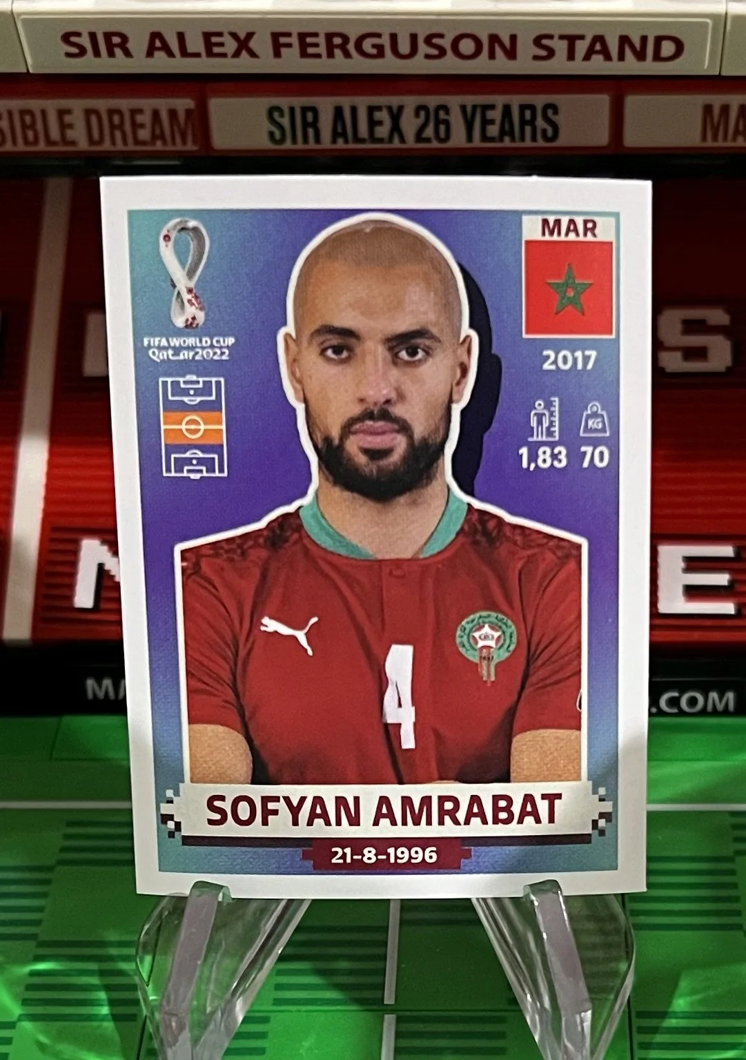 sofyan amrabat world cup qatar panini sticker