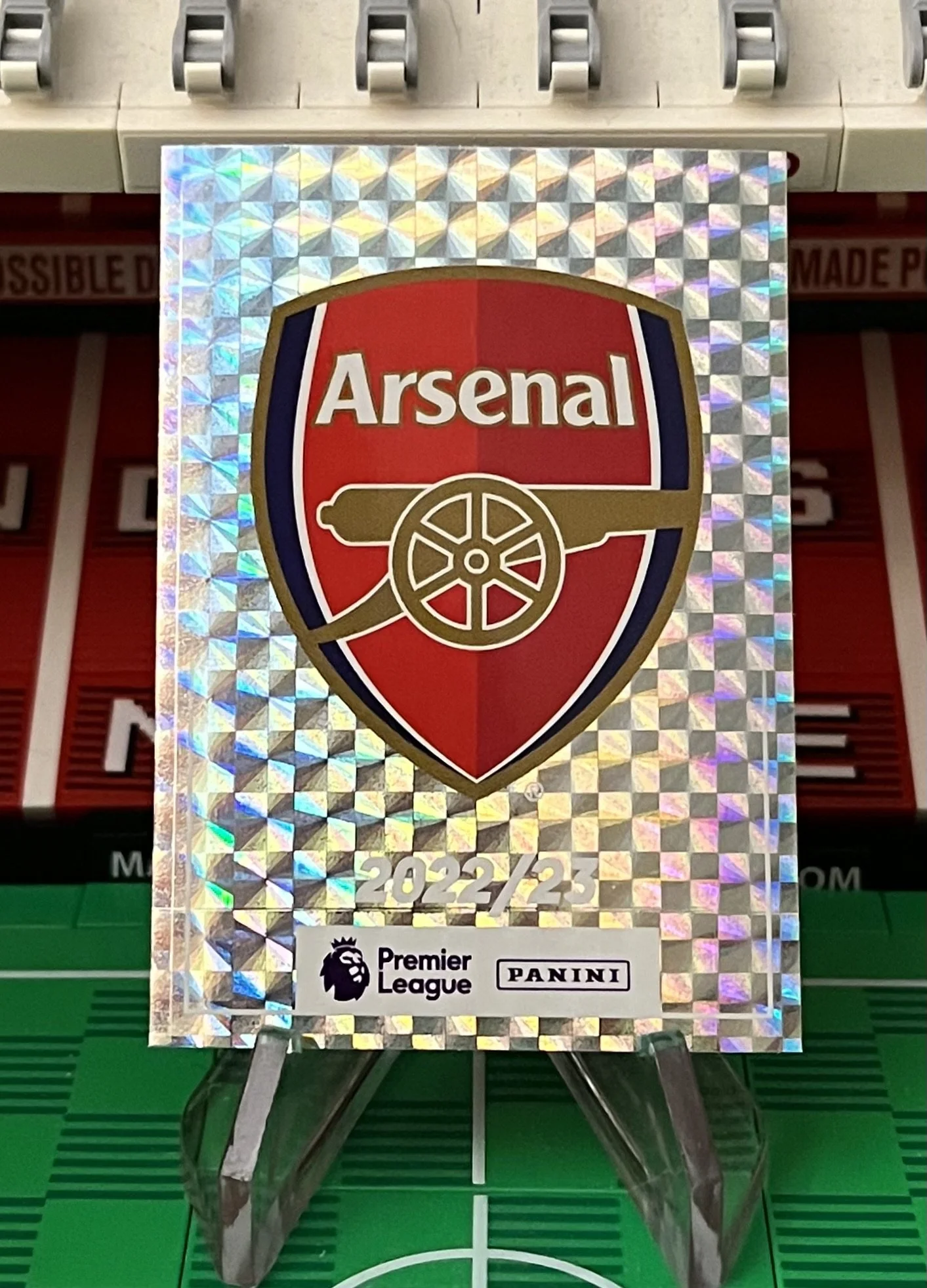 arsenal 2023 panini badge sticker