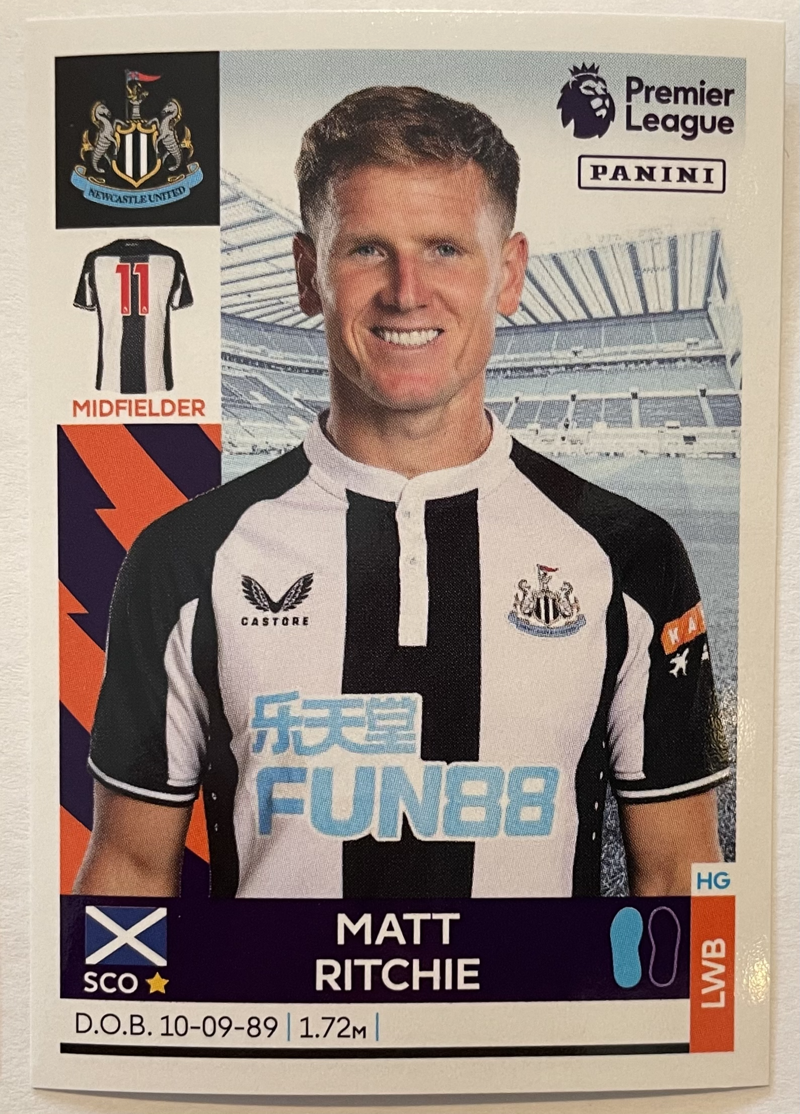 matt richie 2022 panini sticker