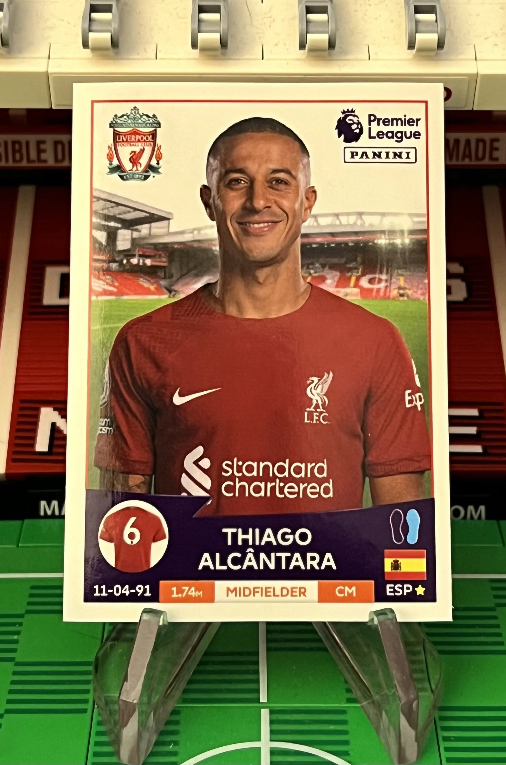 thiago alcantara 2023 panini sticker