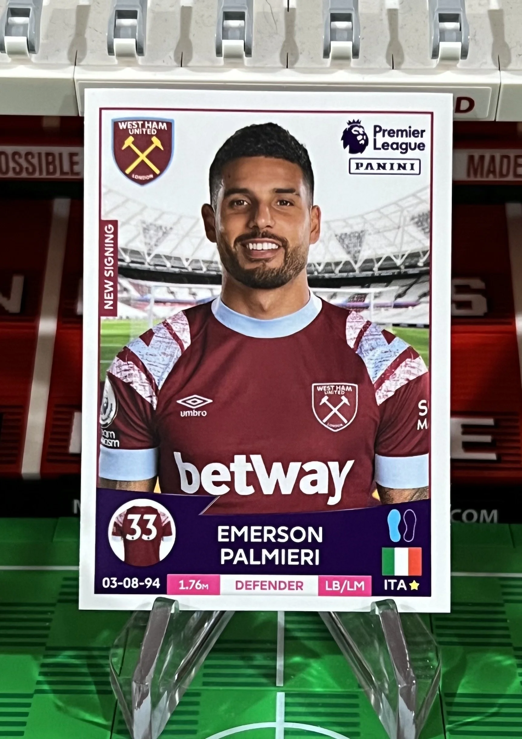 emerson palmieri 2023 panini sticker