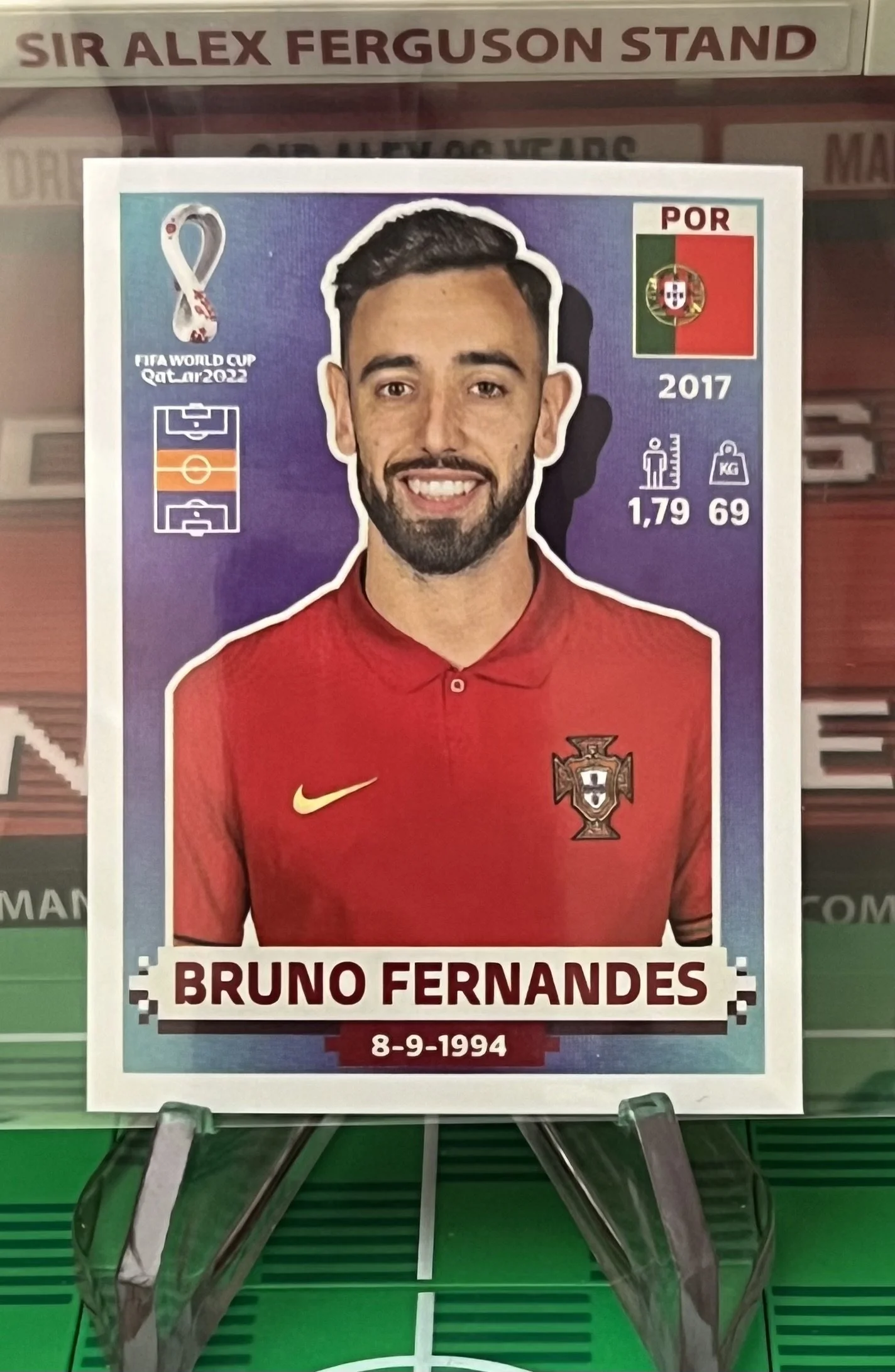 bruno fernandes world cup qatar panini sticker