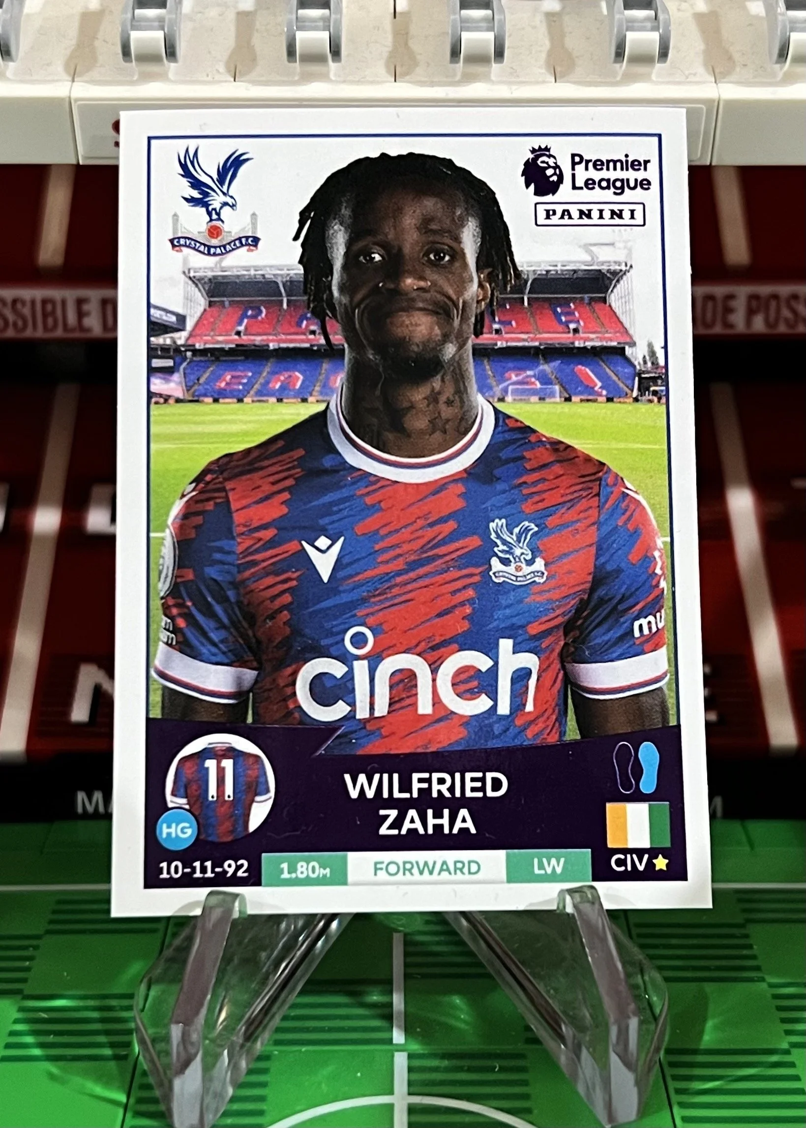 wilfred zaha 2023 panini sticker