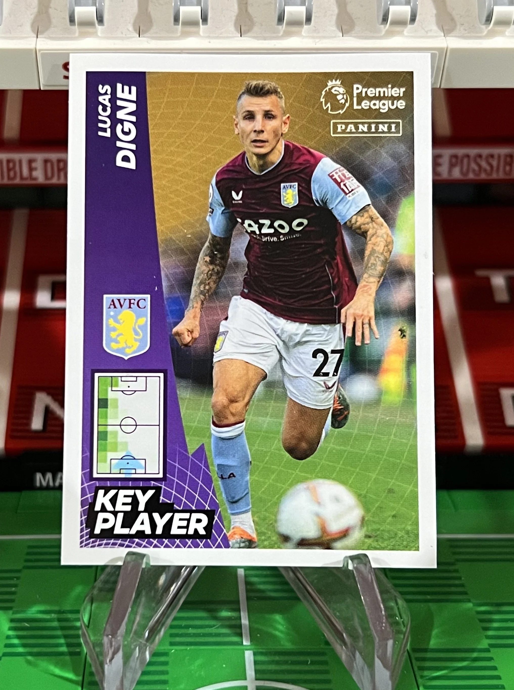lucas digne 2023 panini key player sticker