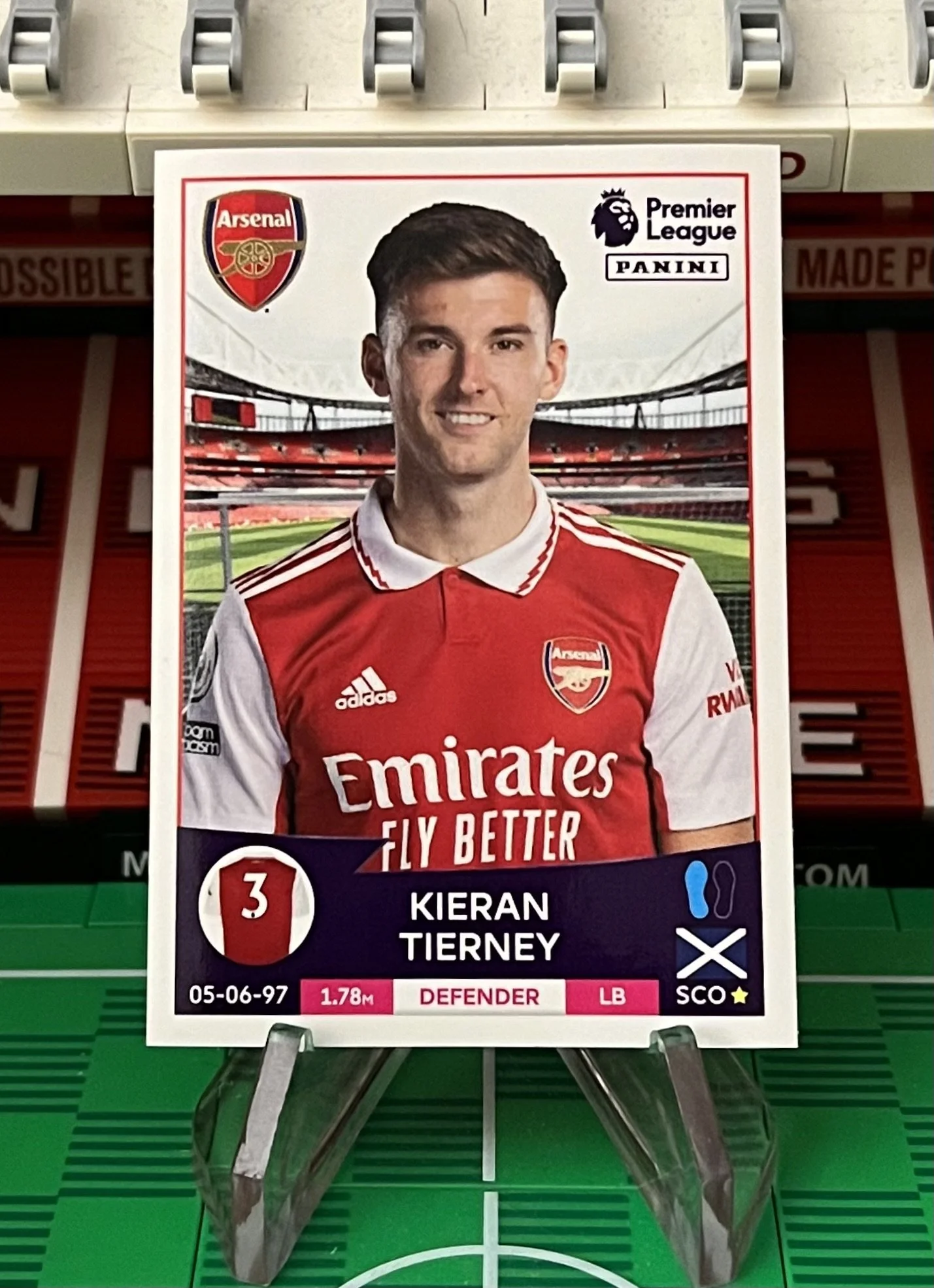 kieran tierney 2023 panini sticker