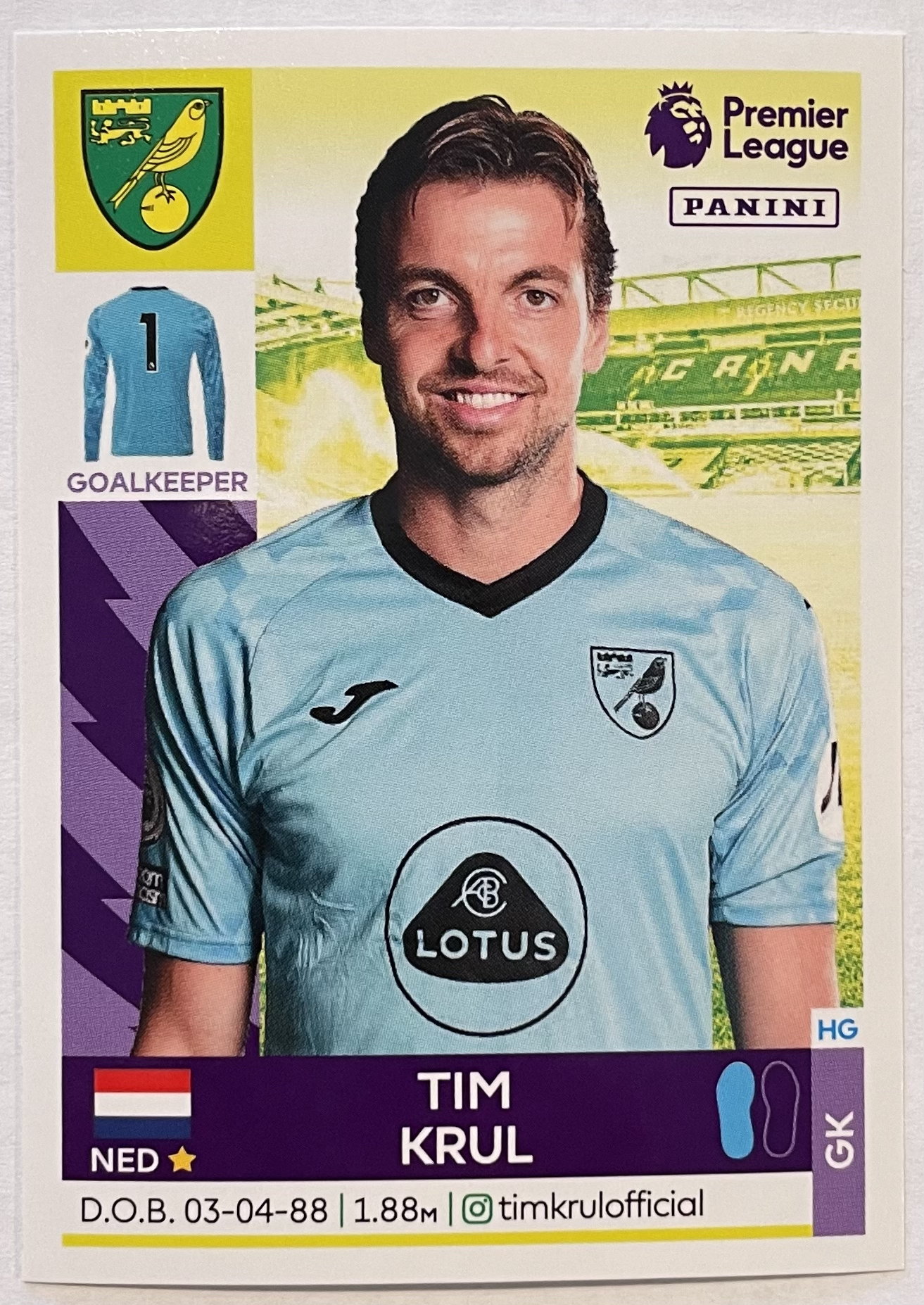 tim krul 2022 panini sticker