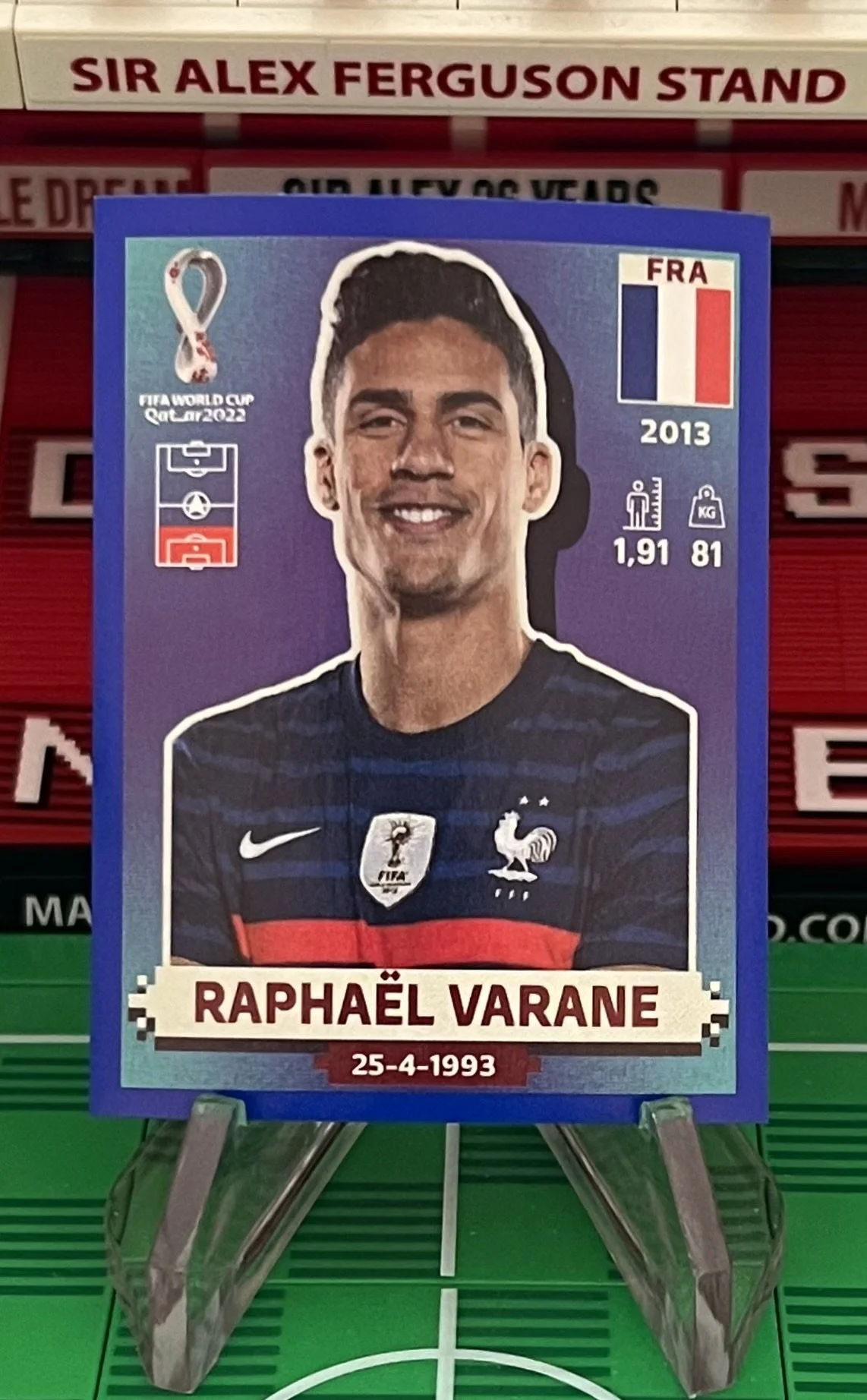 raphael varane world cup qatar panini sticker
