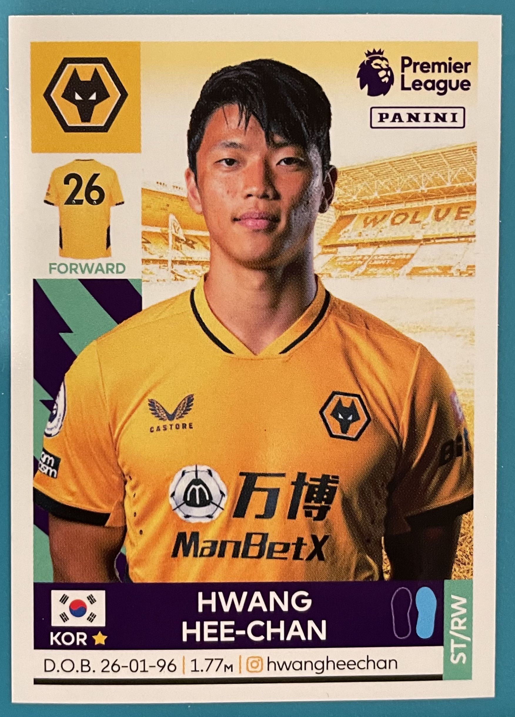 hwang hee-chan 2022 panini sticker