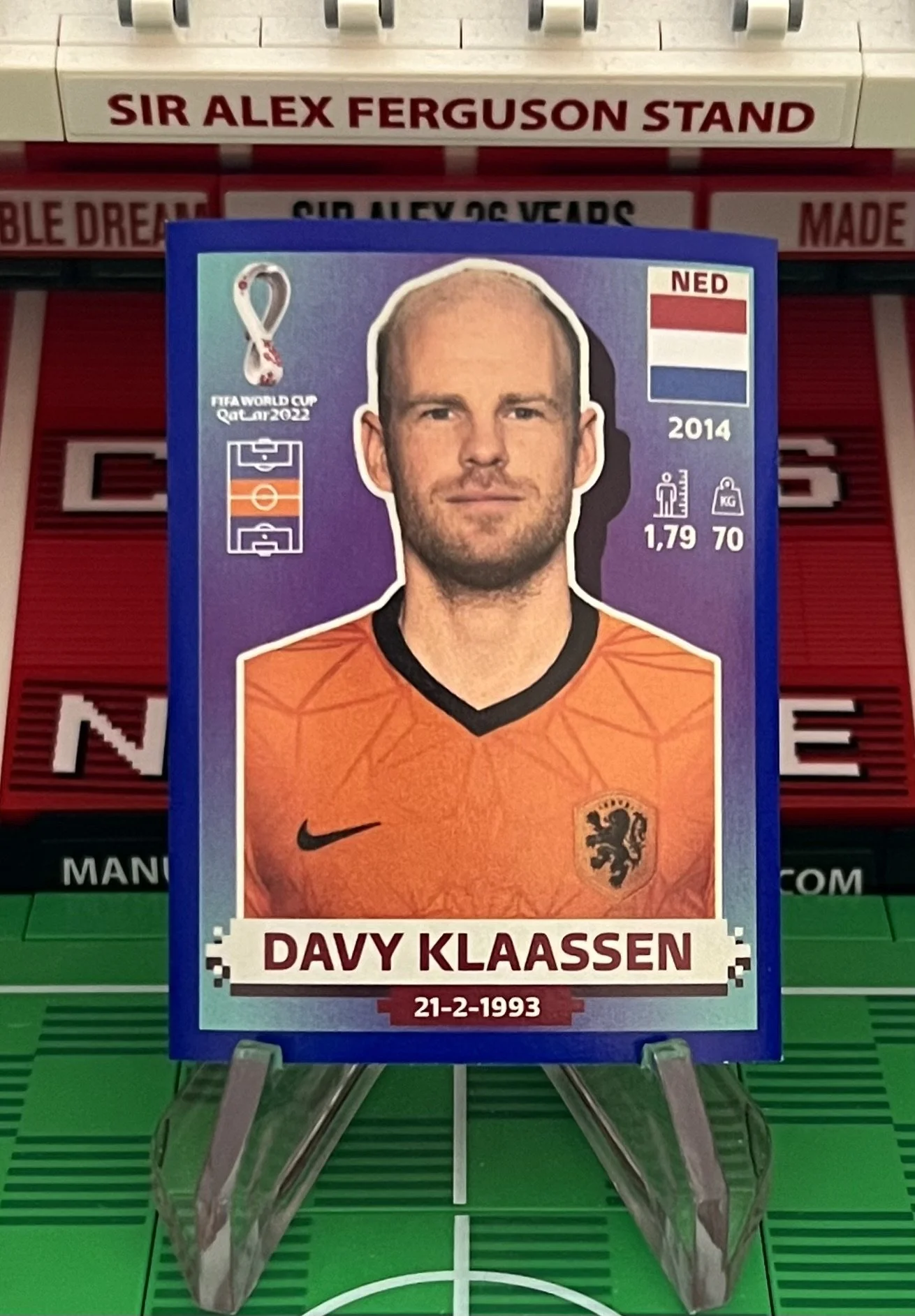 davy klaassen world cup qatar panini sticker