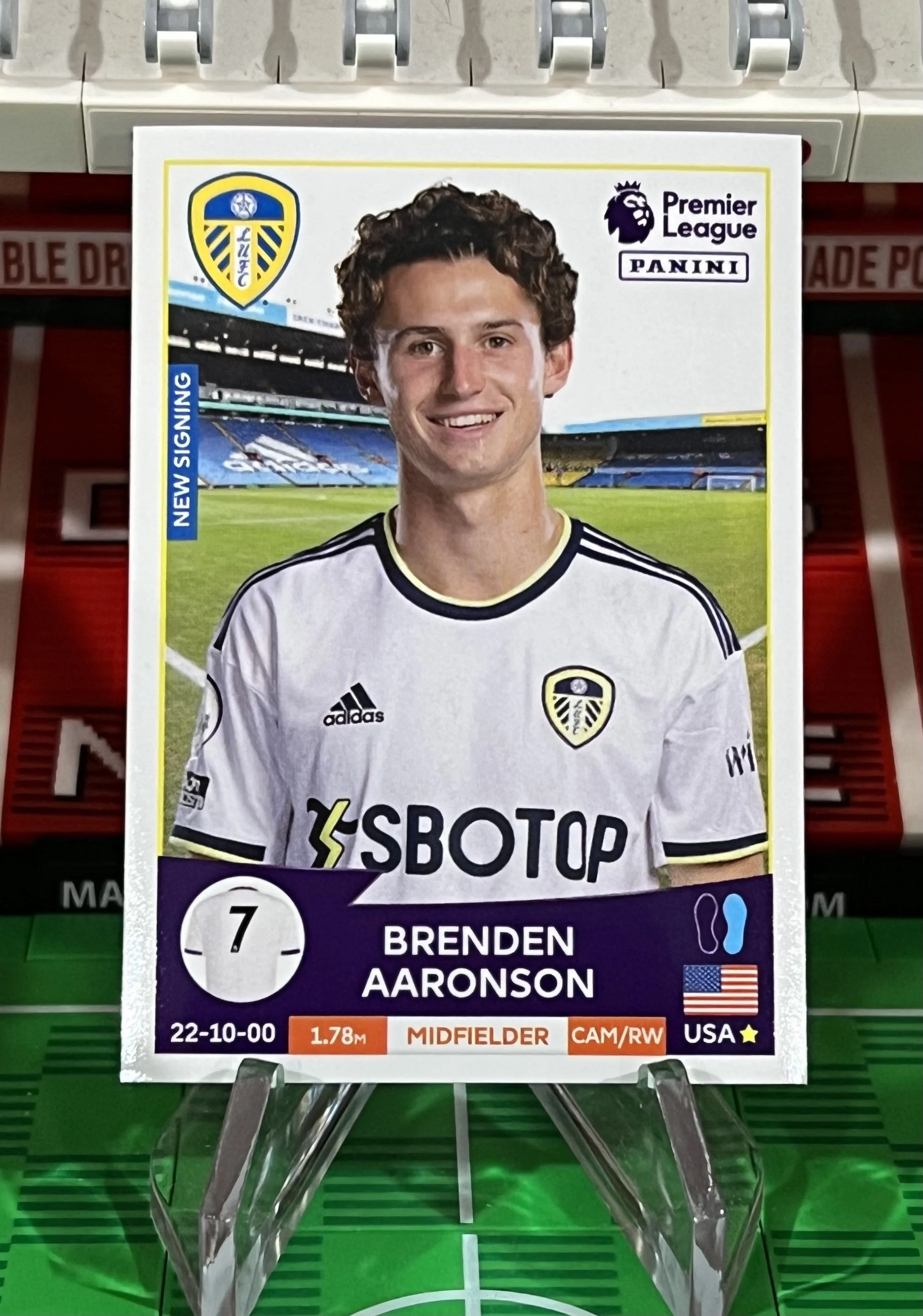 brenden aaronson 2023 panini sticker